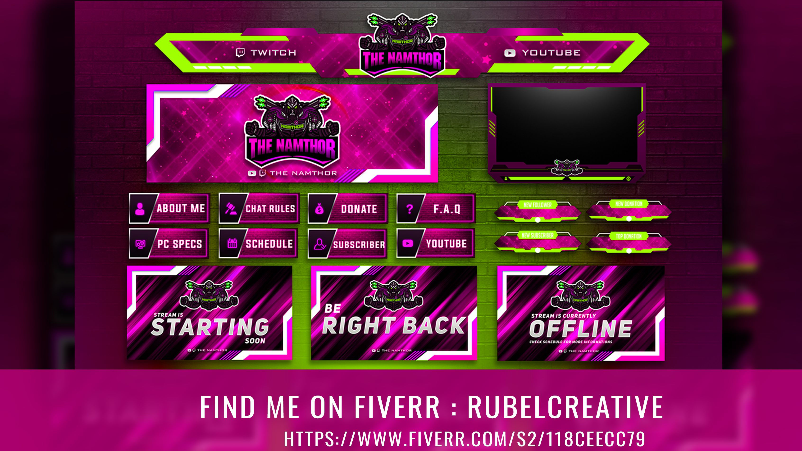 Wallpaper #Y88FO5MBOBUYluQYwLqS283 Twitch Overlay Overlays Twitch Fiverr