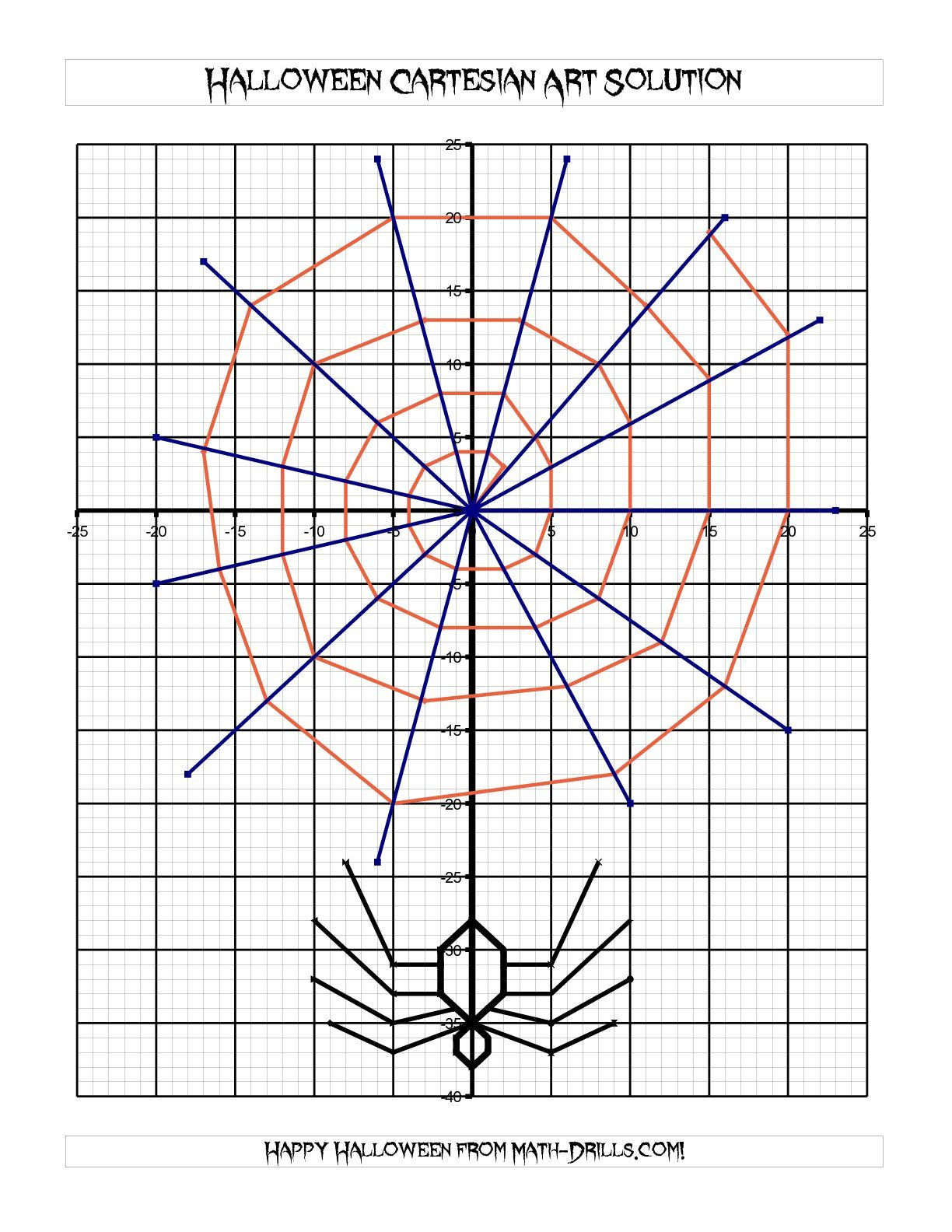 Wallpaper #F2jUHpMBSpphPi3-Fion273 The Cartesian Art Halloween Spider Math Worksheet from the Halloween