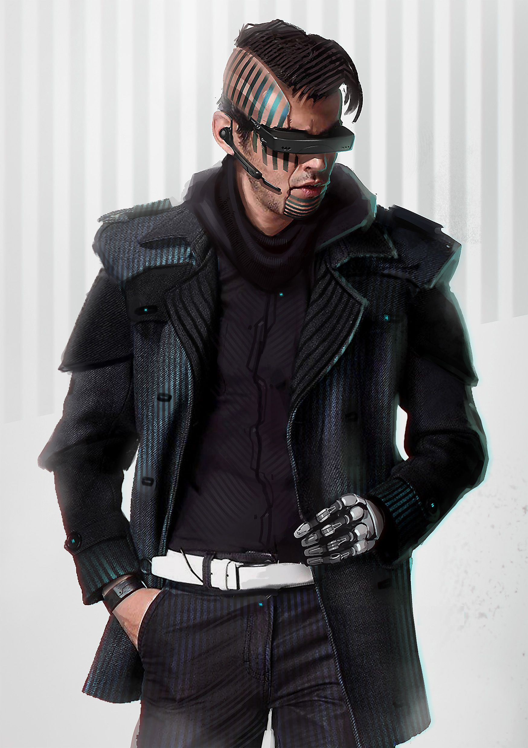 Wallpaper #C17gMpMBborbLbczwmBm122 Cyberdude 1 by Hazzard65 on Deviantart Cyberpunk Character Cyberpunk