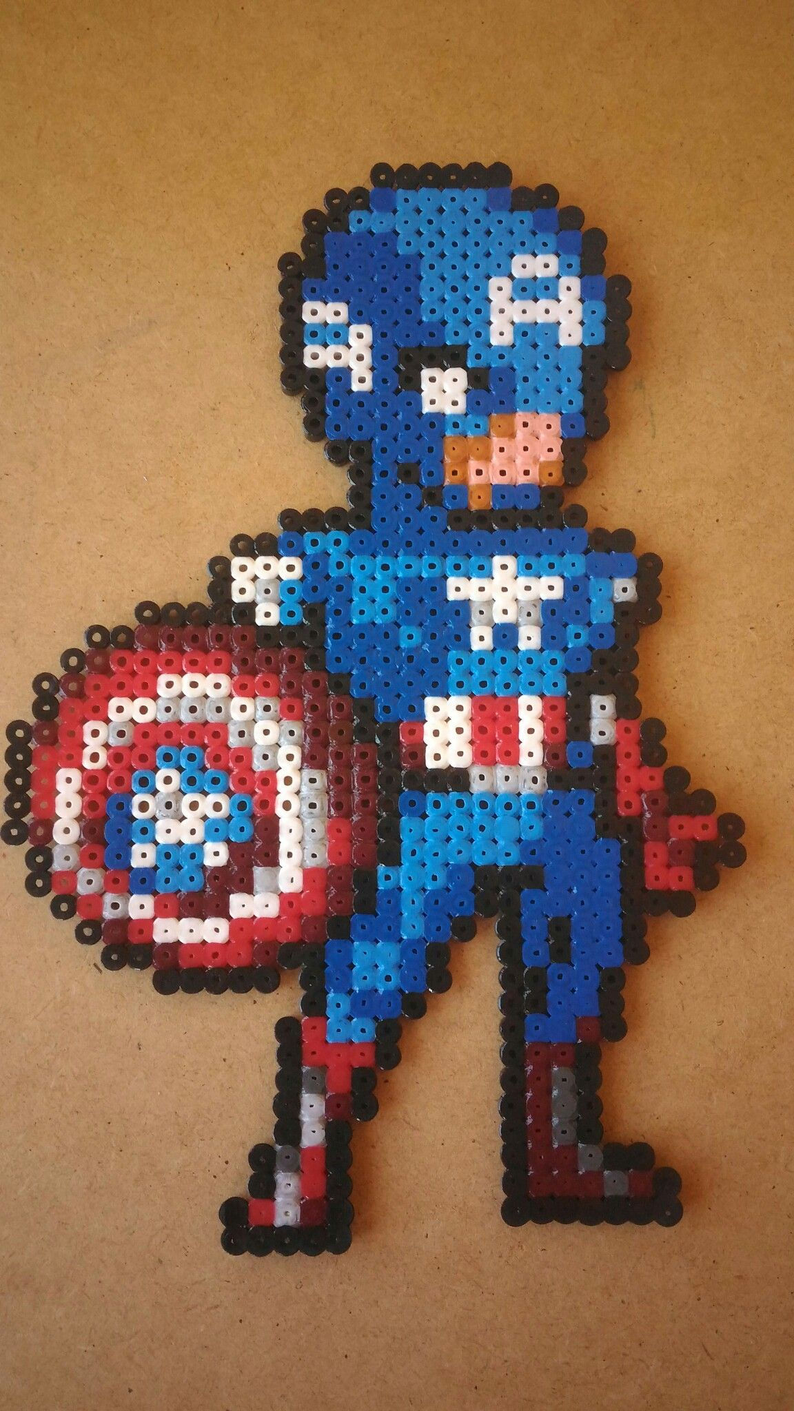 Wallpaper #gwCP6o4BSdW8dNou6A8z38 Capitan America Vengadores Perler Beads Pixel Art Templates Perler