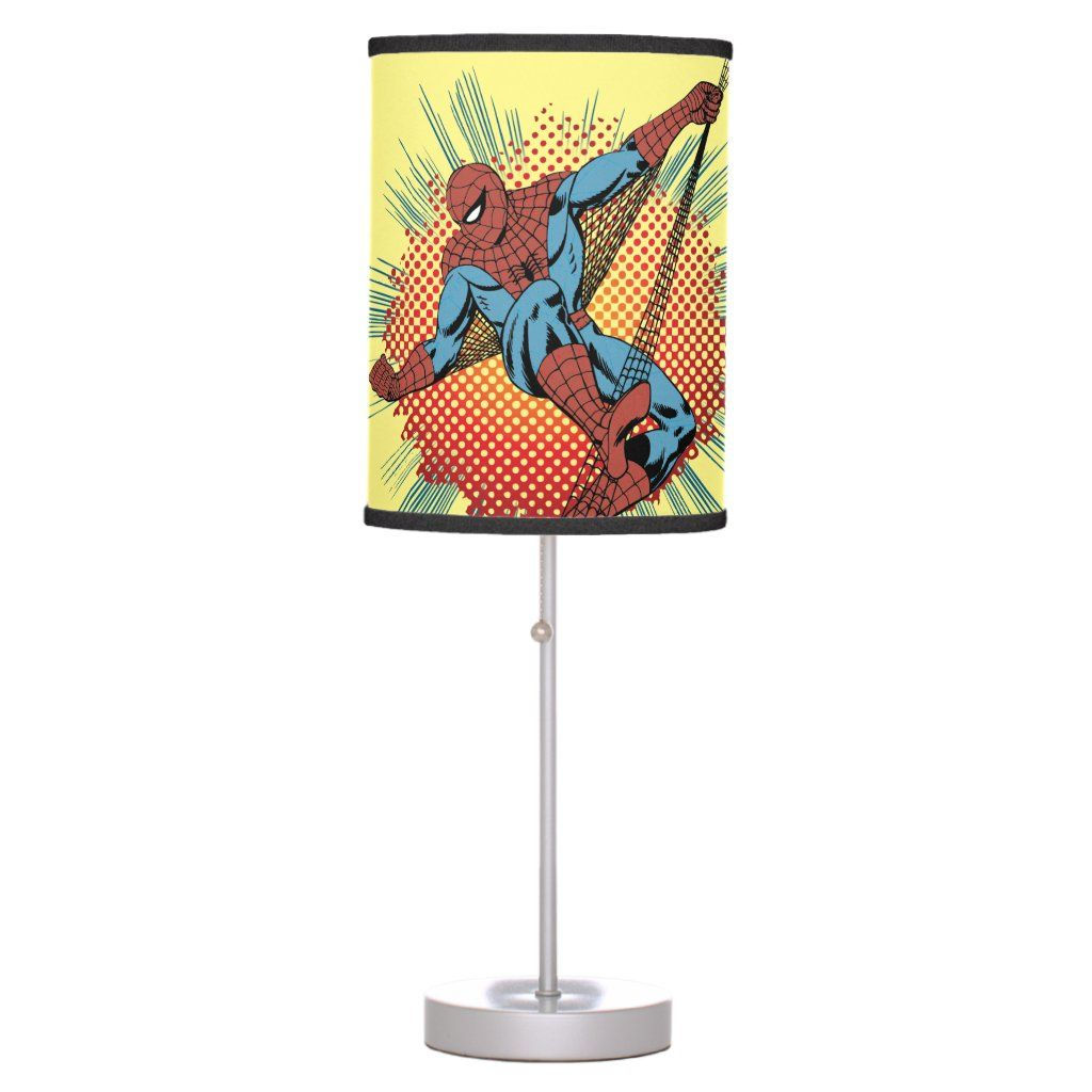 Wallpaper #QRobUZMB1yWOL4qgaoH_192 Retro Spider Man Spidey Senses Table Lamp Zazzle