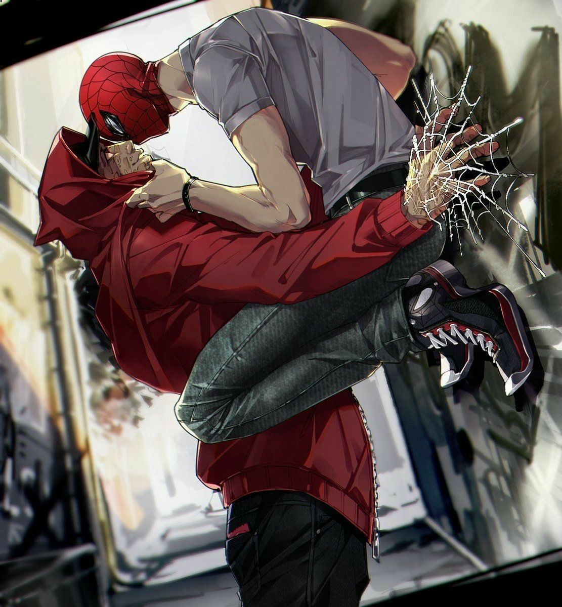 Wallpaper #7BGlM5MBXrlMTfB52Epu166 Memescomicsimagenes Del Stony Y Spideypool Spideypool Deadpool X