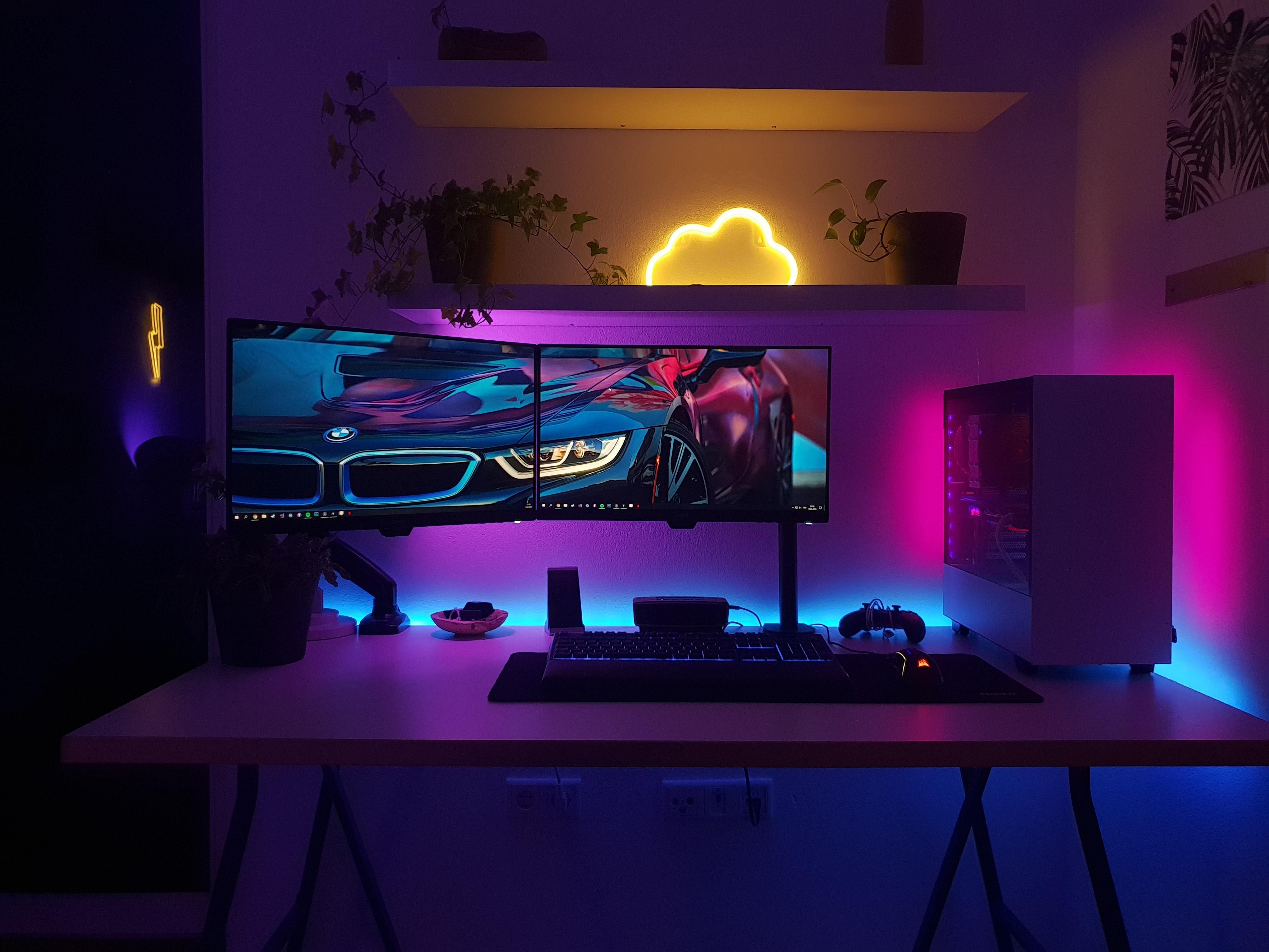 Wallpaper #Lh07LJMBlOZrFDOkAMrZ209 Sick Setup by Oidabiiguad Love the Cloud Light and Ambient Lighting
