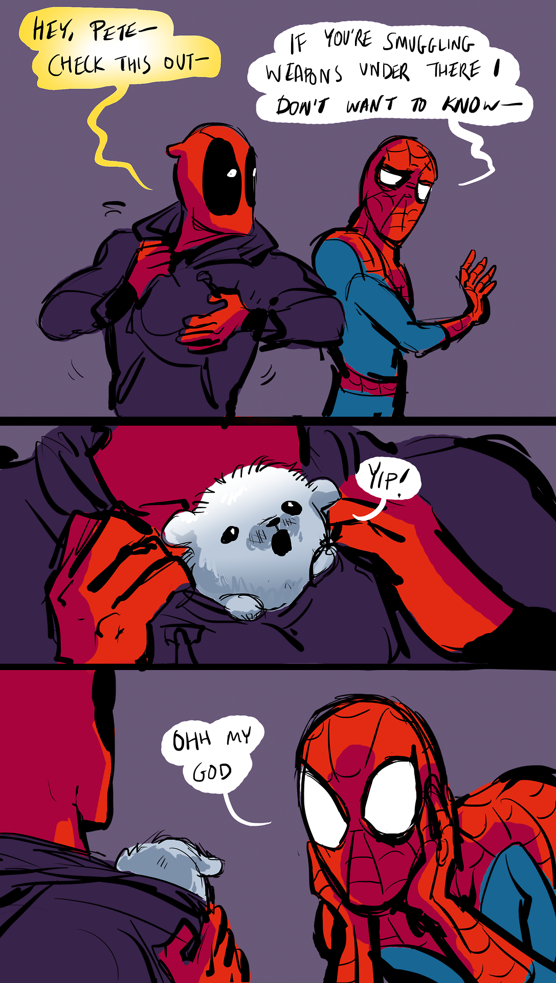 Wallpaper #-BlnDo8BtGB6xQ781lm-54 He Always Assumes the Worst Spider Man Deadpool Spideypool