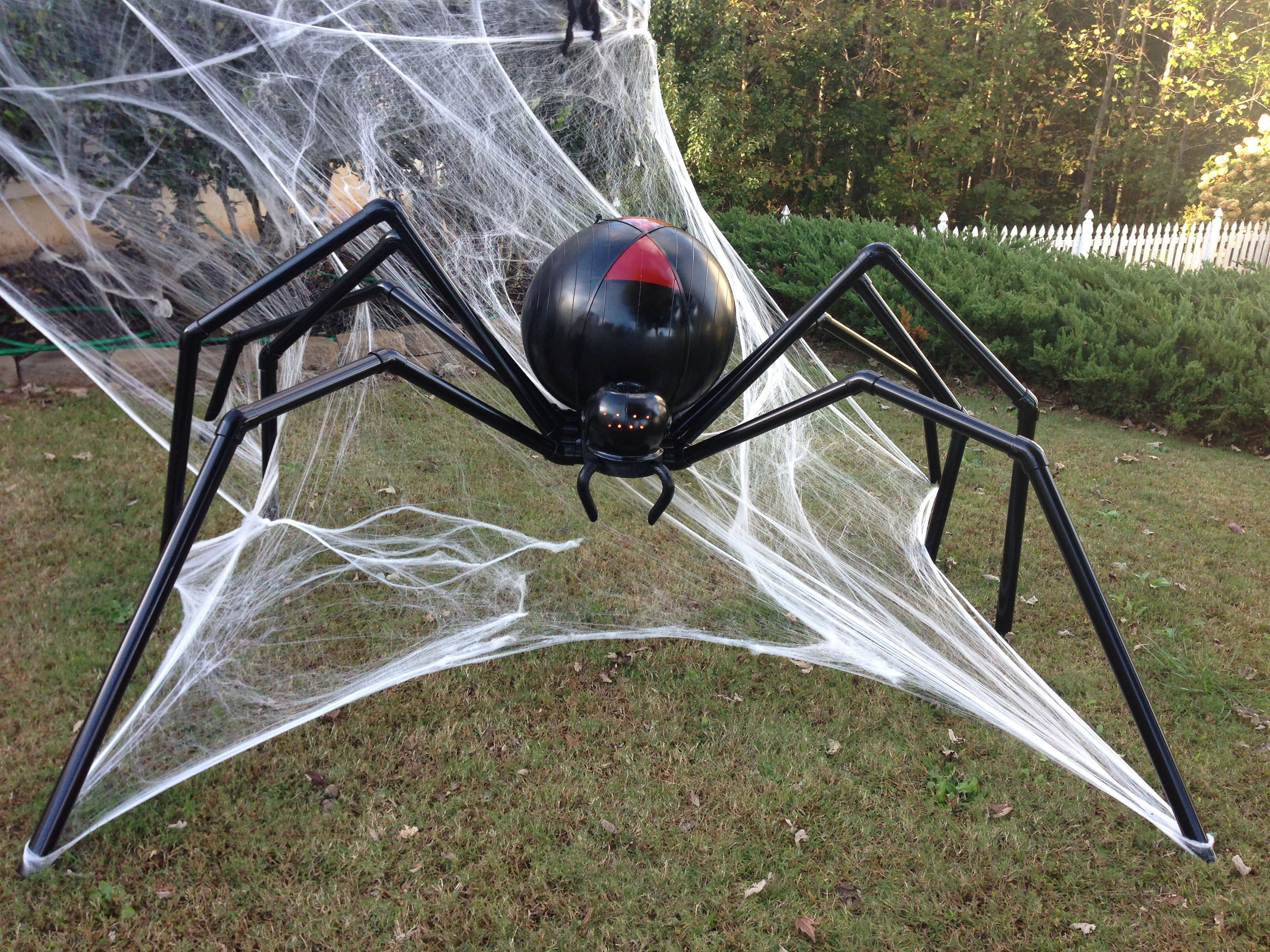 Wallpaper #HfQqOpMBKFX8bn3rhHgw188 Giant Spider Made from Pvc and Other Various Components Diy