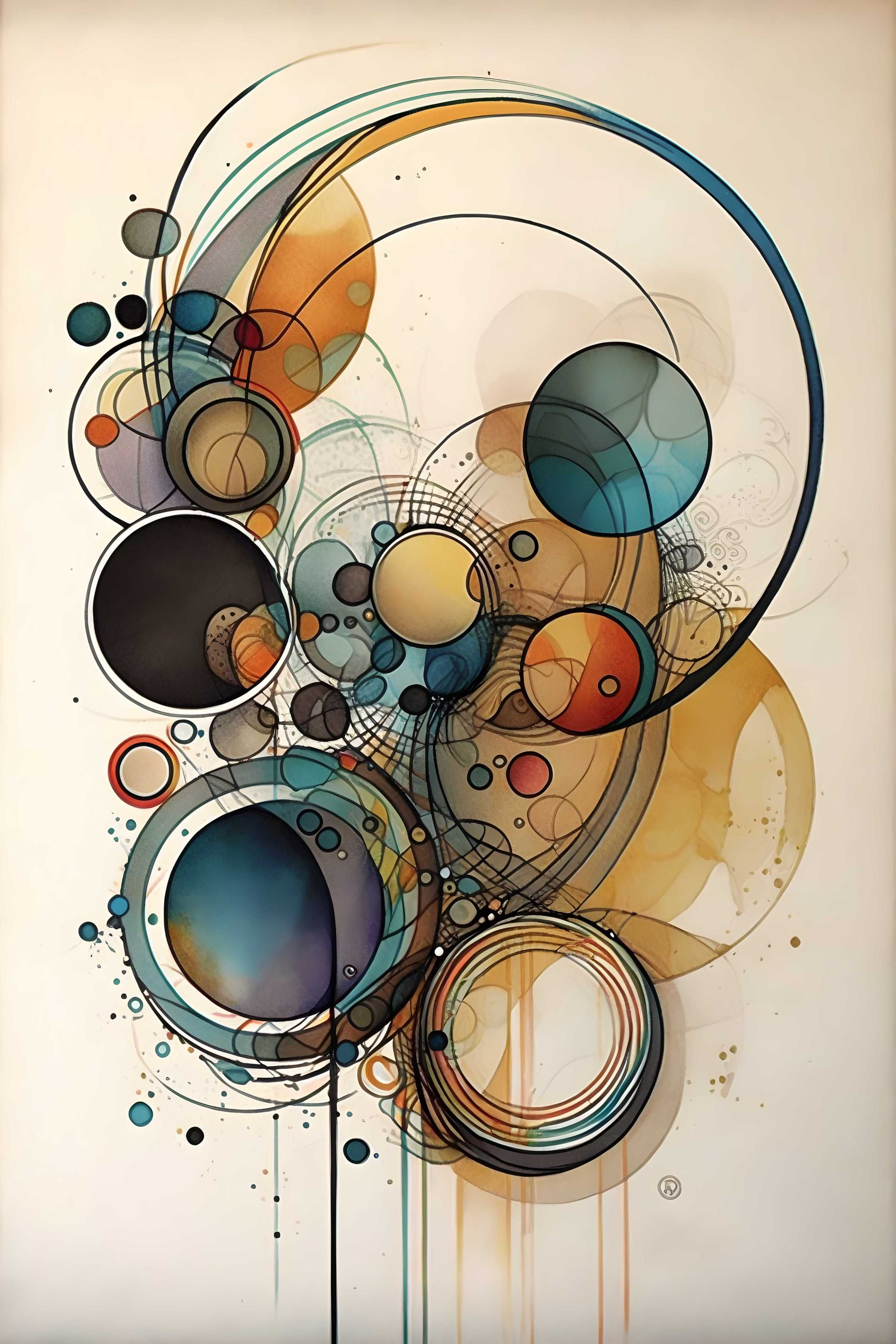 Wallpaper #52dQ-5IBSpphPi3-YpO814 Abstract Circles Painting Wall Art Circles Digital Art Etsy Circle