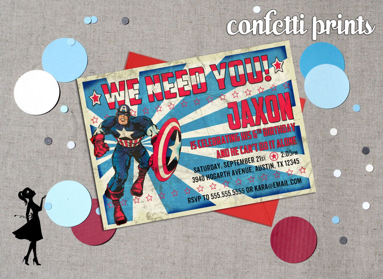Wallpaper #ExkbEI8BtGB6xQ78xV6e50 Captain America Vintage Birthday Invitation Printable Vintage