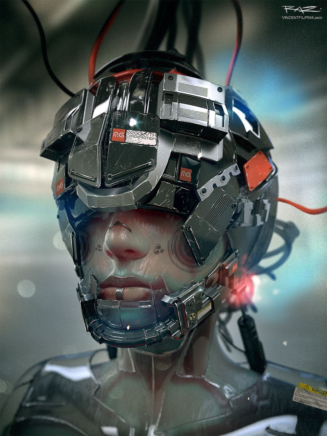 Wallpaper #NhkpF48BtGB6xQ78y2_c42 Girl Mecha by Vincent Filipiak Cyberpunk Sci Fi Cyberpunk Character