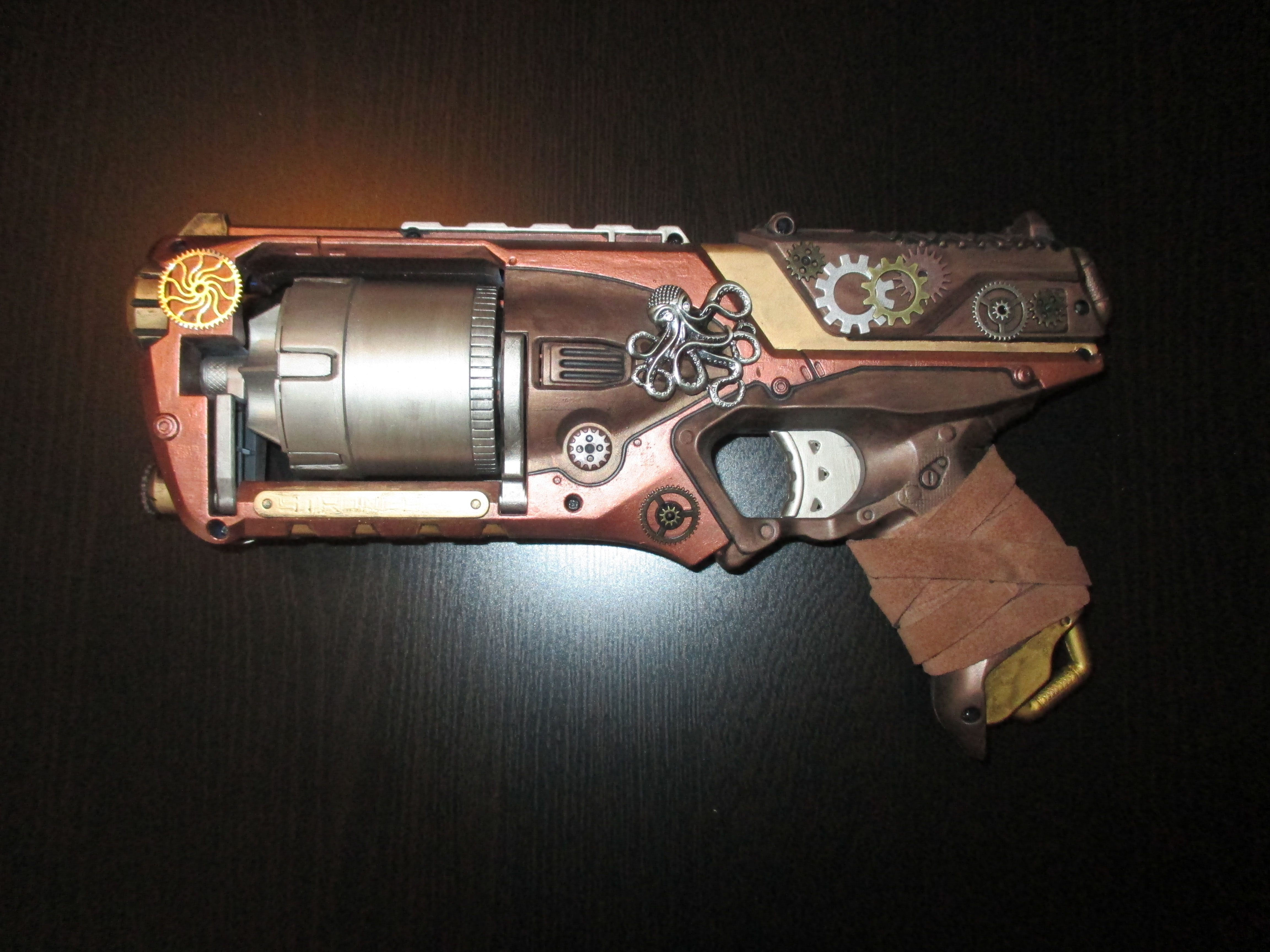 Wallpaper #Qmc2_5IBSpphPi3-FaJe238 My Handmade Steampunk Nerf Gun Fully Working Industrial Goth Nerf
