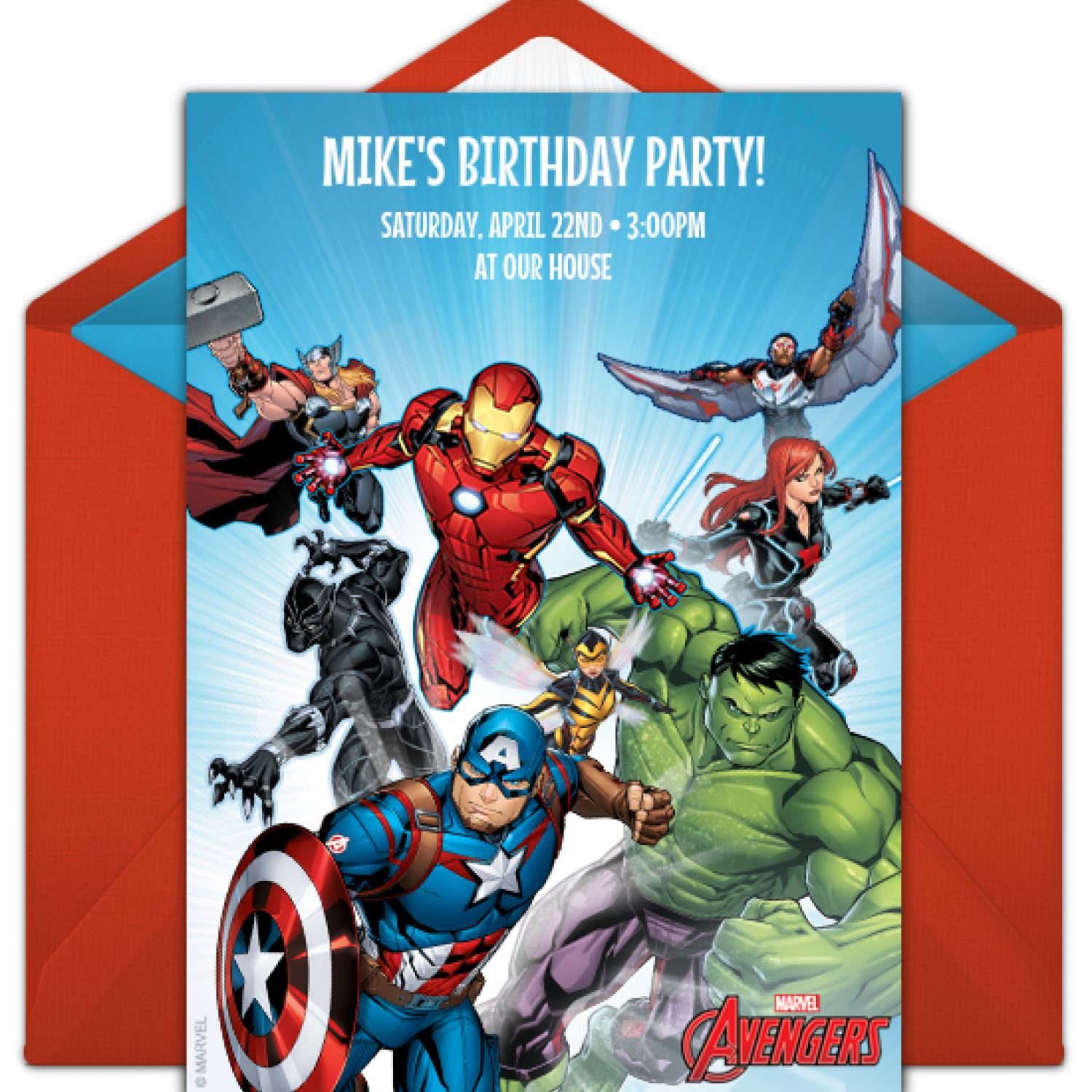 Wallpaper #PBl1Oo8BtGB6xQ78G63D22 16 Perfect Birthday Party Invitations for Kids of All Ages Avengers