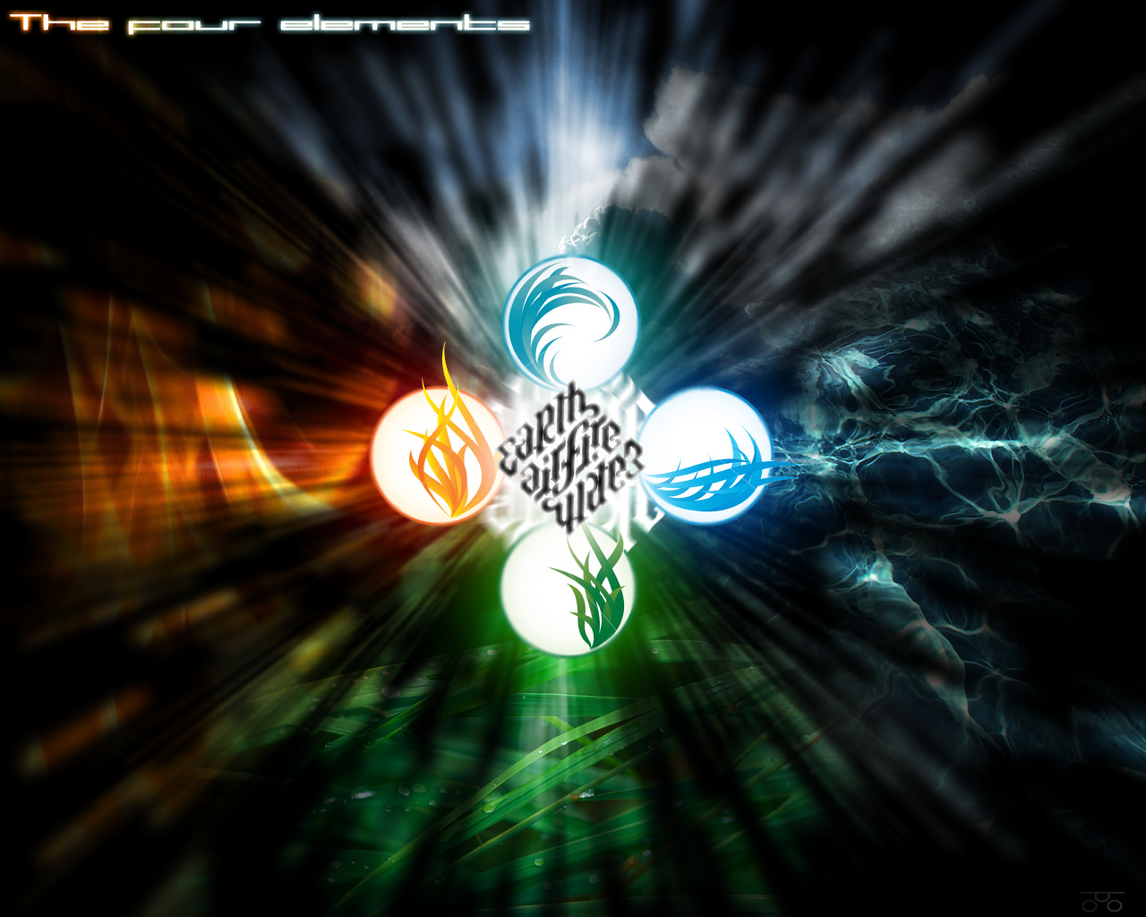 Wallpaper #MWff55IBSpphPi3-fDqn129 4 Four Elements Light Cross Earth Air Fire Water Earth Air Fire Water