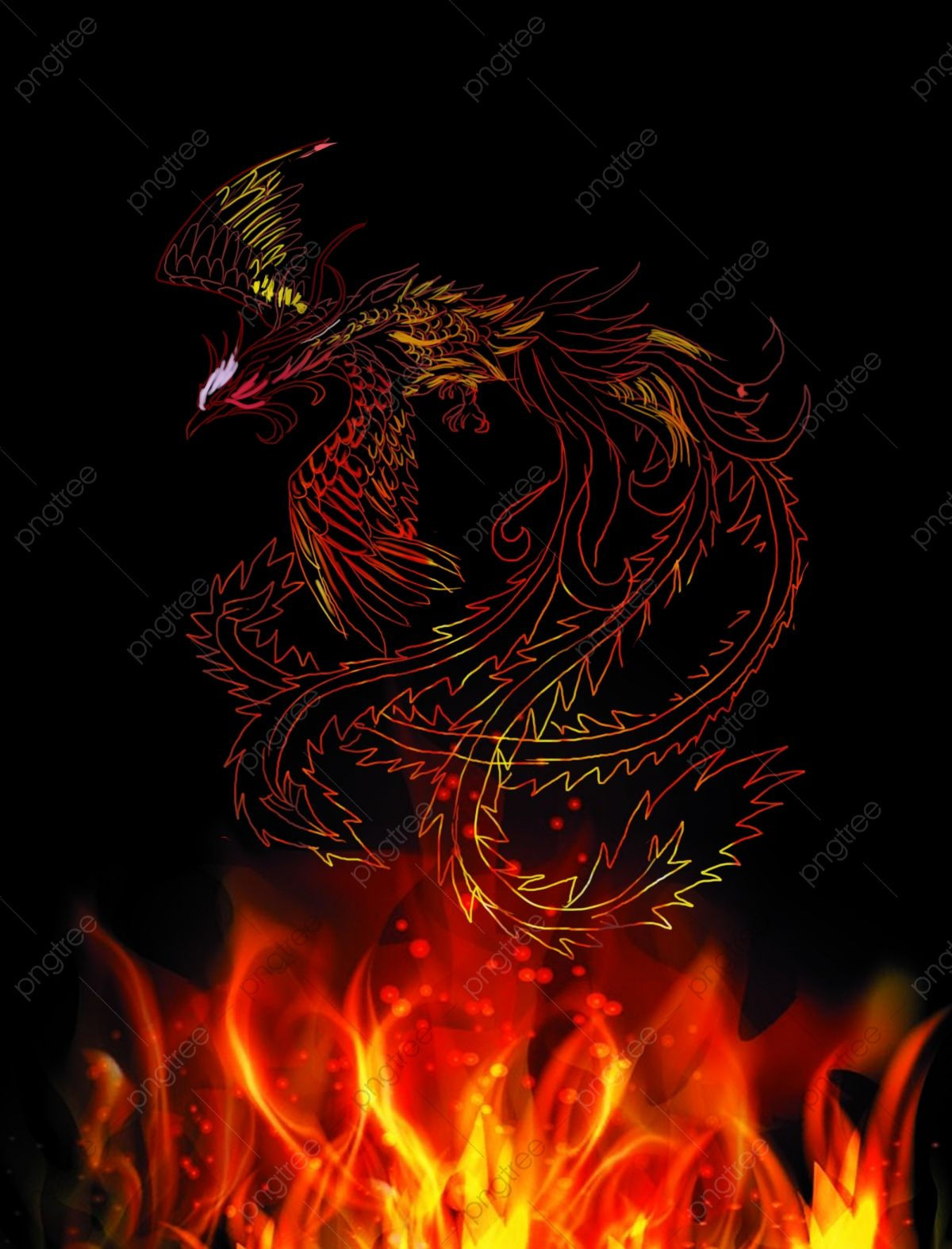 Wallpaper #2bc96 Image of a Majestic White Fire Phoenix on Craiyon