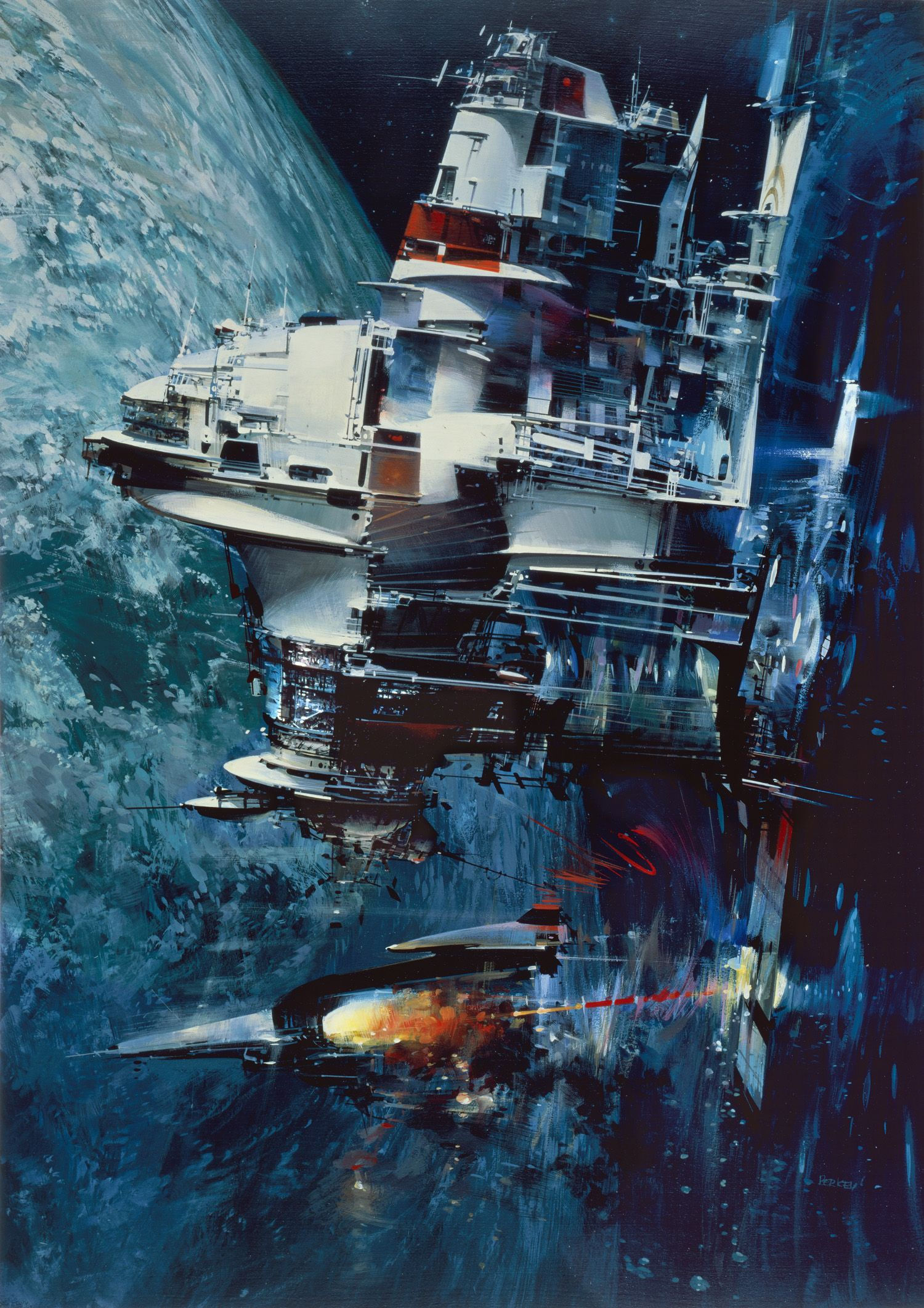 Wallpaper #VWhCJJMBSpphPi3-mDj911 John Berkey Art Ltd Glicee Prints Space Art John Berkey 70s