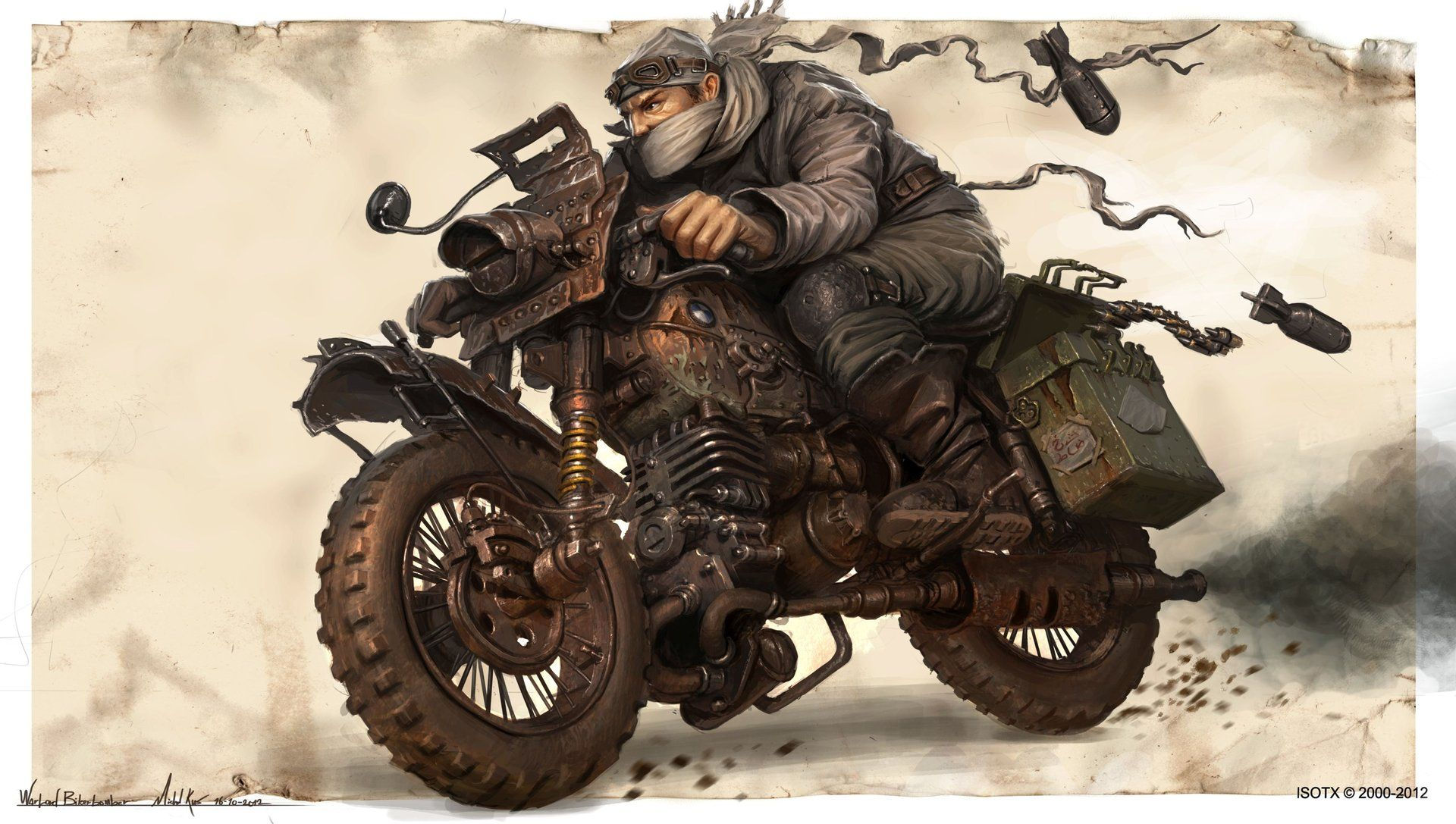 Wallpaper #WkD9LpMBJhL2WPbal7s-142 Warlord Biker Michal Kus Concept Art World Biker Art Concept Art