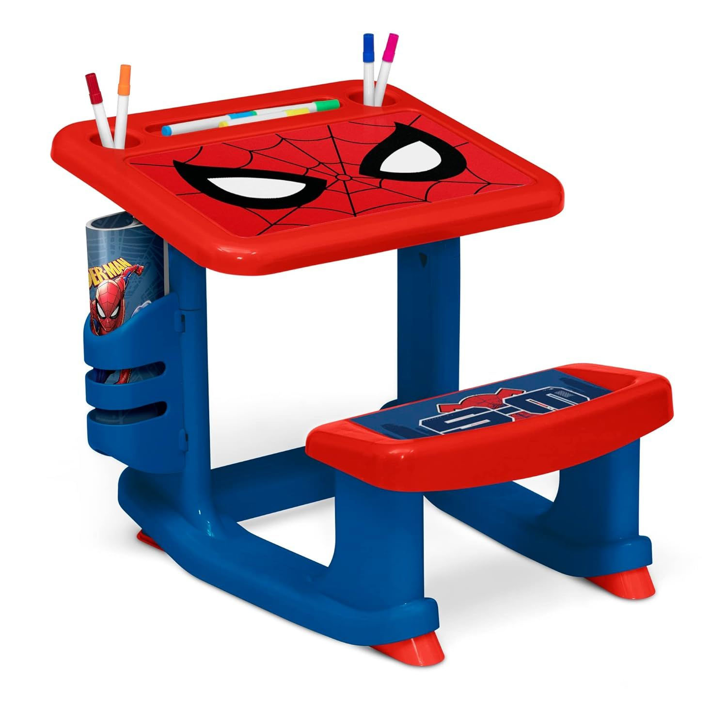 Wallpaper #zKVqOJMBVBiSkHCarY0Y179 Spider Man Draw and Play Desk by Delta Children Includes 10 Markers