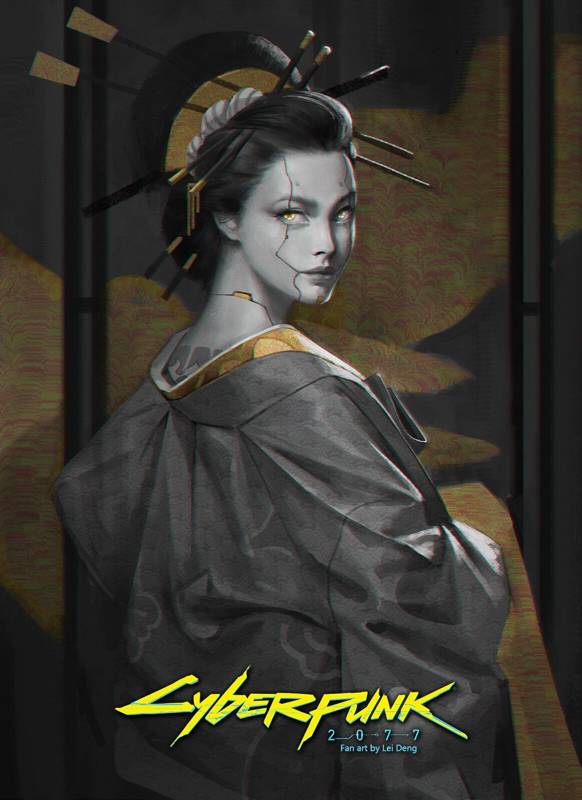 Wallpaper #TRkyF48BtGB6xQ78gG_L44 Cyberpunk 2077 Fan Art Tiger Claws Lei Deng Cyberpunk Rpg Cyberpunk