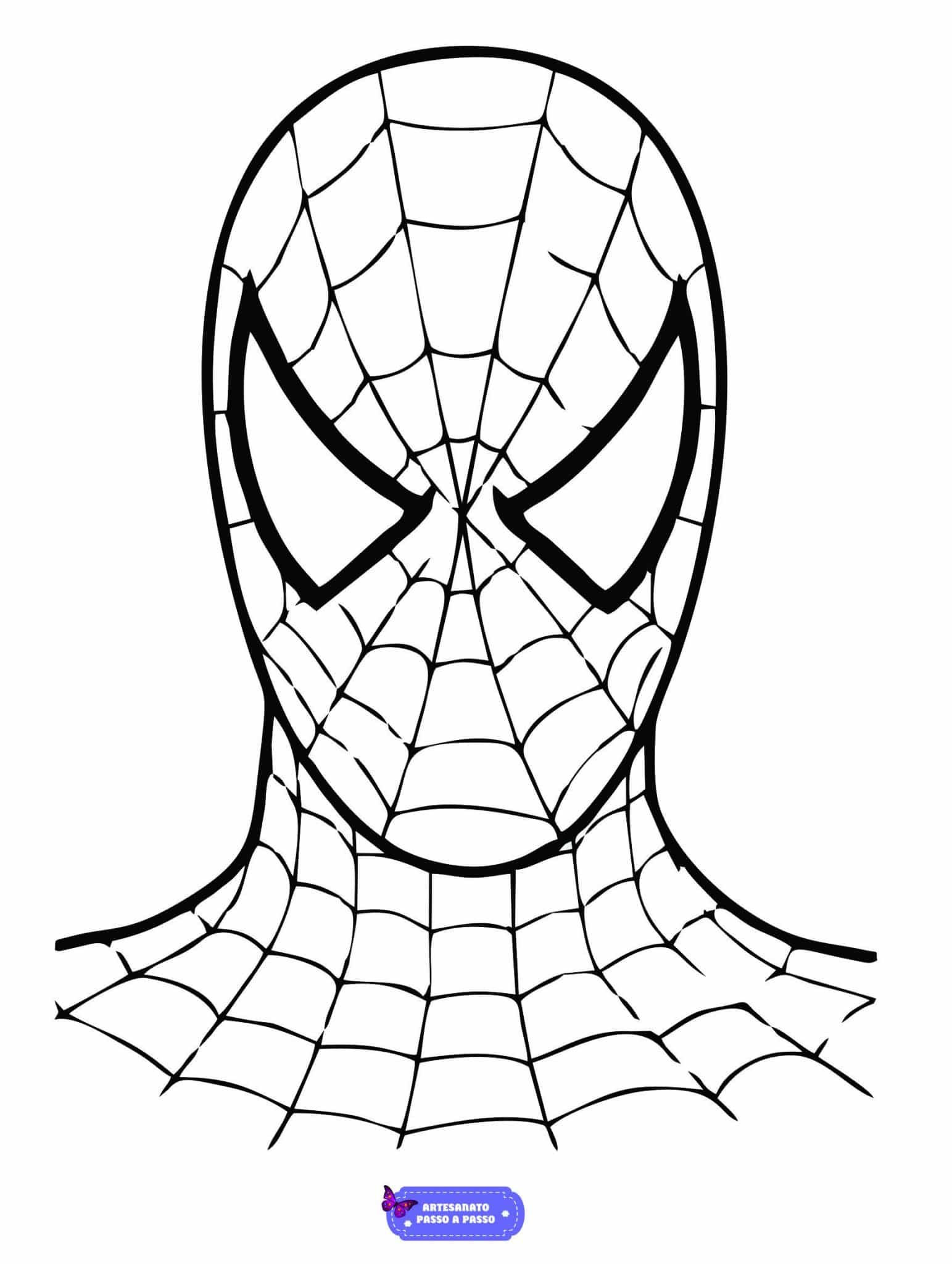 Wallpaper #taVfOJMBVBiSkHCaRo0Q264 Desenho Do Homem Aranha Para Pintar Artesanato Passo a Passo Homem