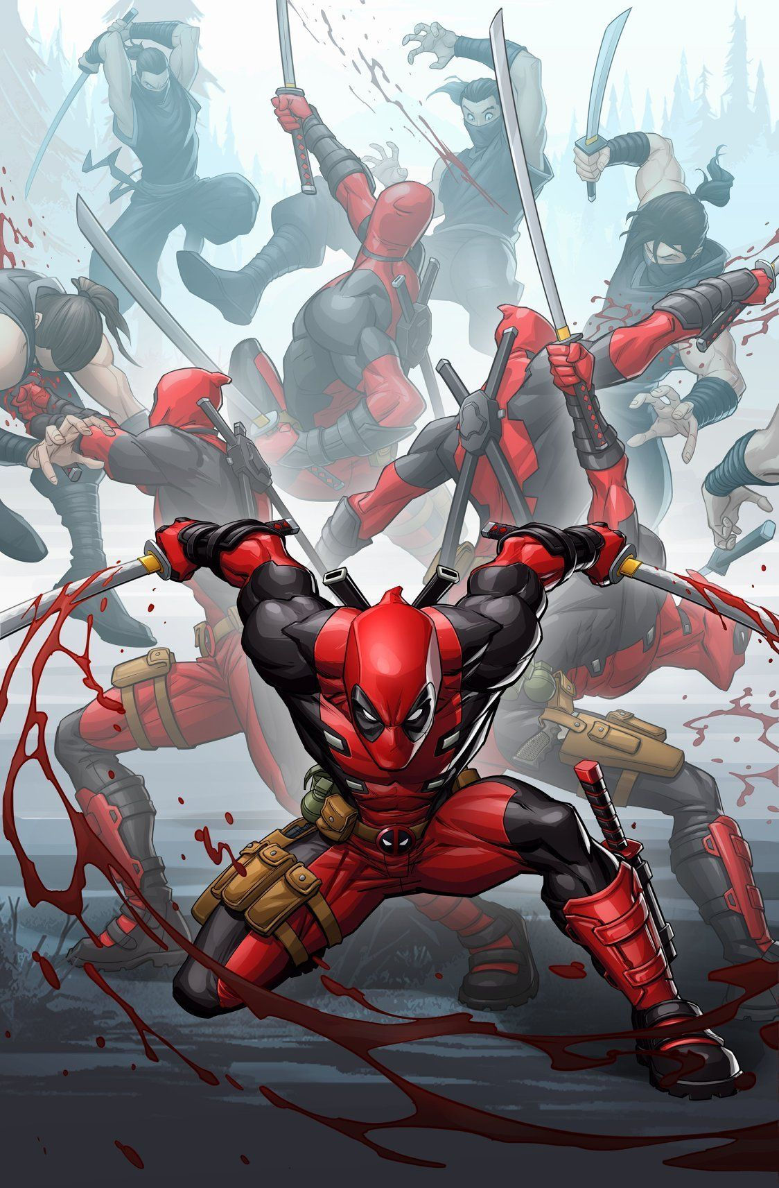Wallpaper #7BGlM5MBXrlMTfB52Epu212 The Comic Ninja Deadpool Comic Deadpool Art Superhero