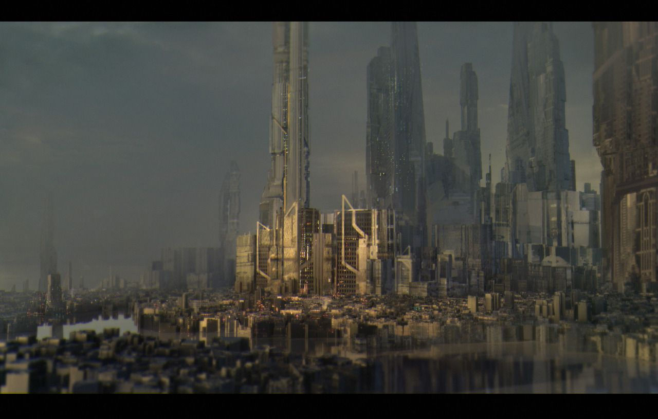 Wallpaper #NWcH9pIBSpphPi3-kYJt63 Fragments of a Hologram Dystopia Sci Fi City Landscape Cityscape