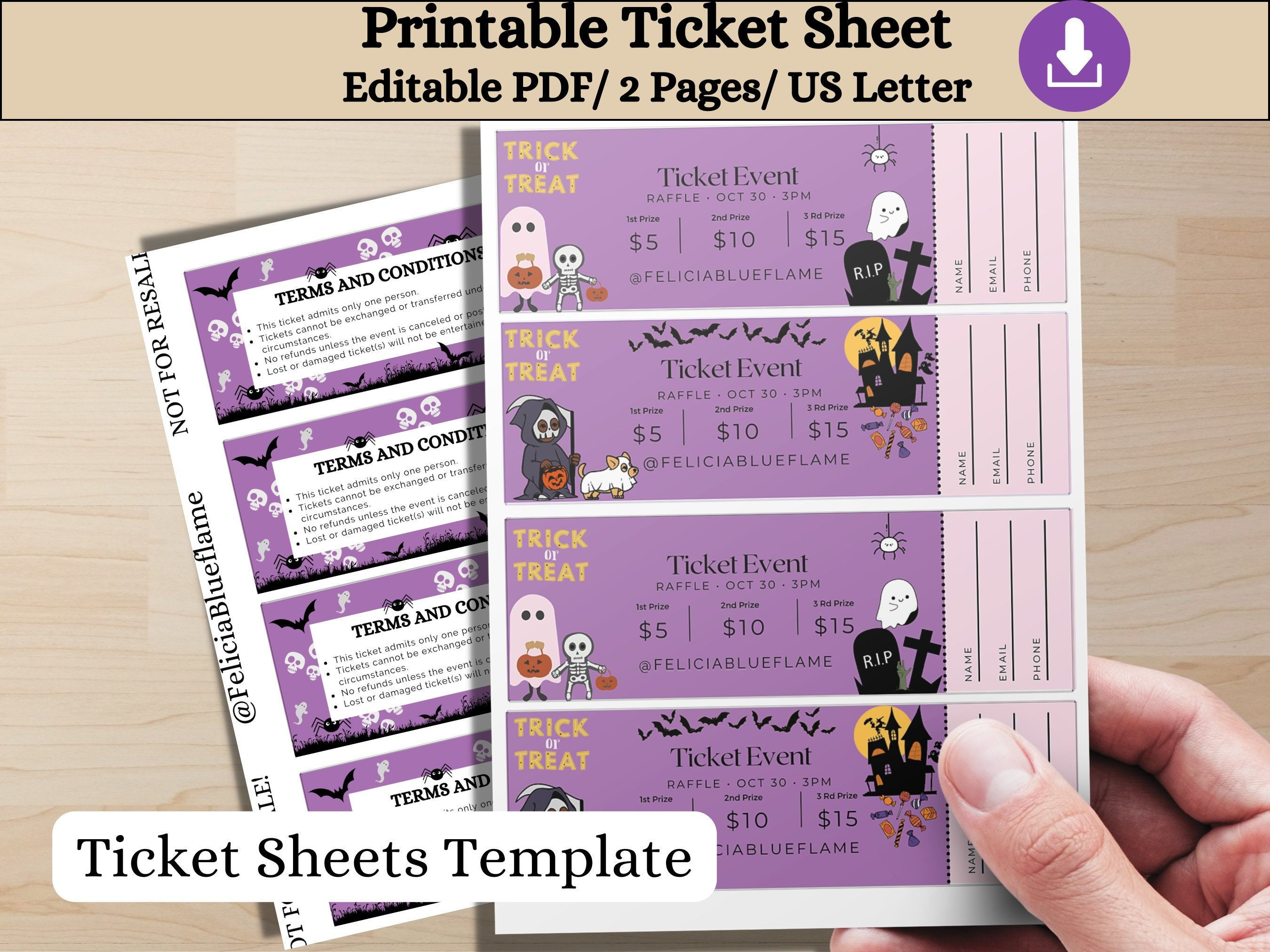 Wallpaper #58496 Free Printable Raffle Ticket Templates