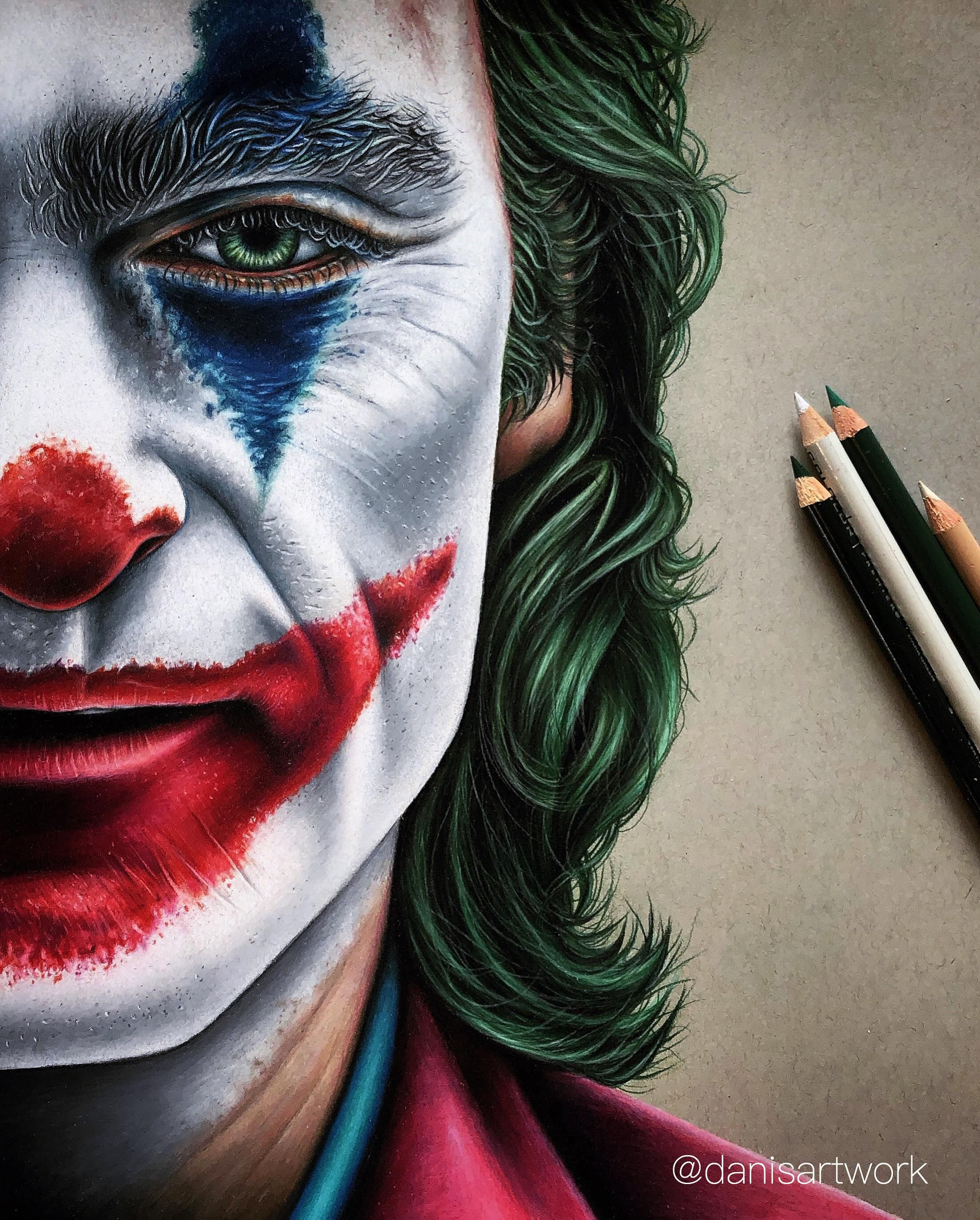 Wallpaper #LxleHo8BtGB6xQ78h3ll25 Really Proud of My Finished Coloured Pencil Drawing of the Joker