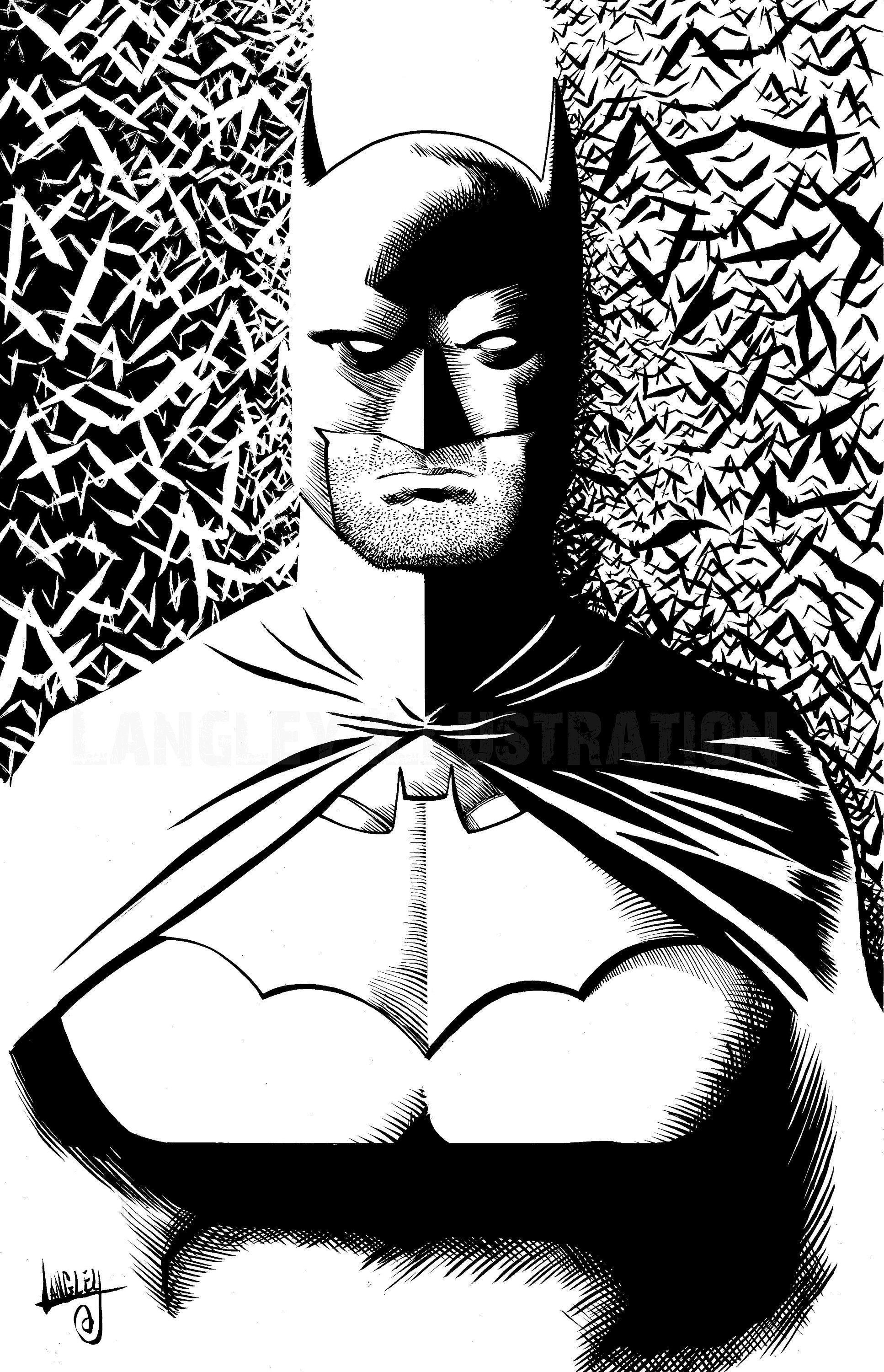 Wallpaper #4HTBz44B_8f4nGFaB3RC39 Batman Signed 11x17 Art Print by Shawnlangleyart on Etsy Batman Sign