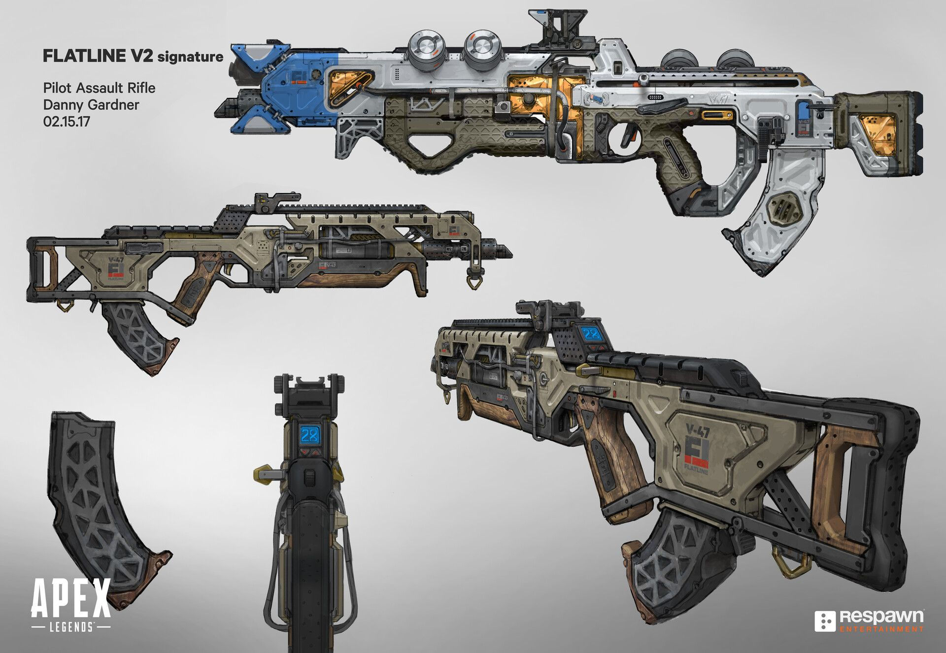 Wallpaper #3akLipcBxbDgA0RliPAb94 Artstation Apex Flatline Orbital Legendary Danny Gardner Guns