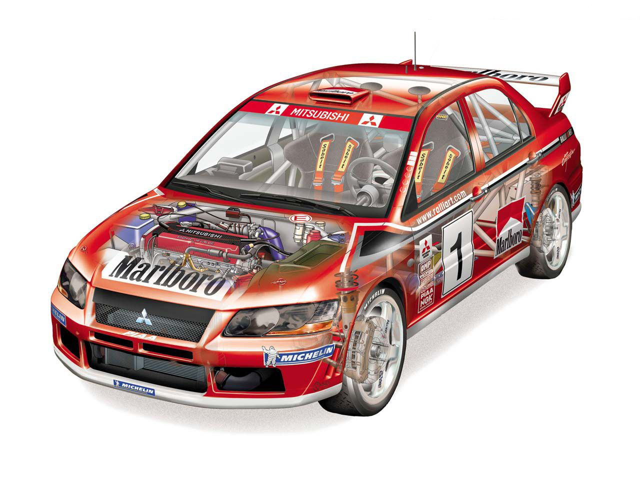 Wallpaper #IRmgEI8BtGB6xQ78VF9g32 Mitsubishi Lancer Evolution Vii Wrc 2001 03 Mitsubishi Lancer