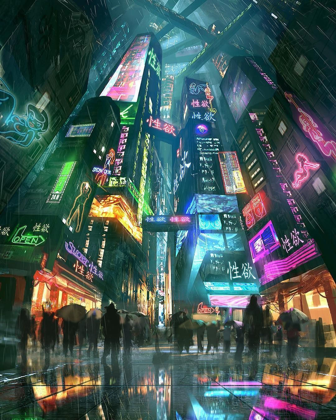 Wallpaper #3Rm3Ao8BtGB6xQ78REpq49 Cyberpunk Cities on Instagram Welcome to Cyberpunk Cities the Place