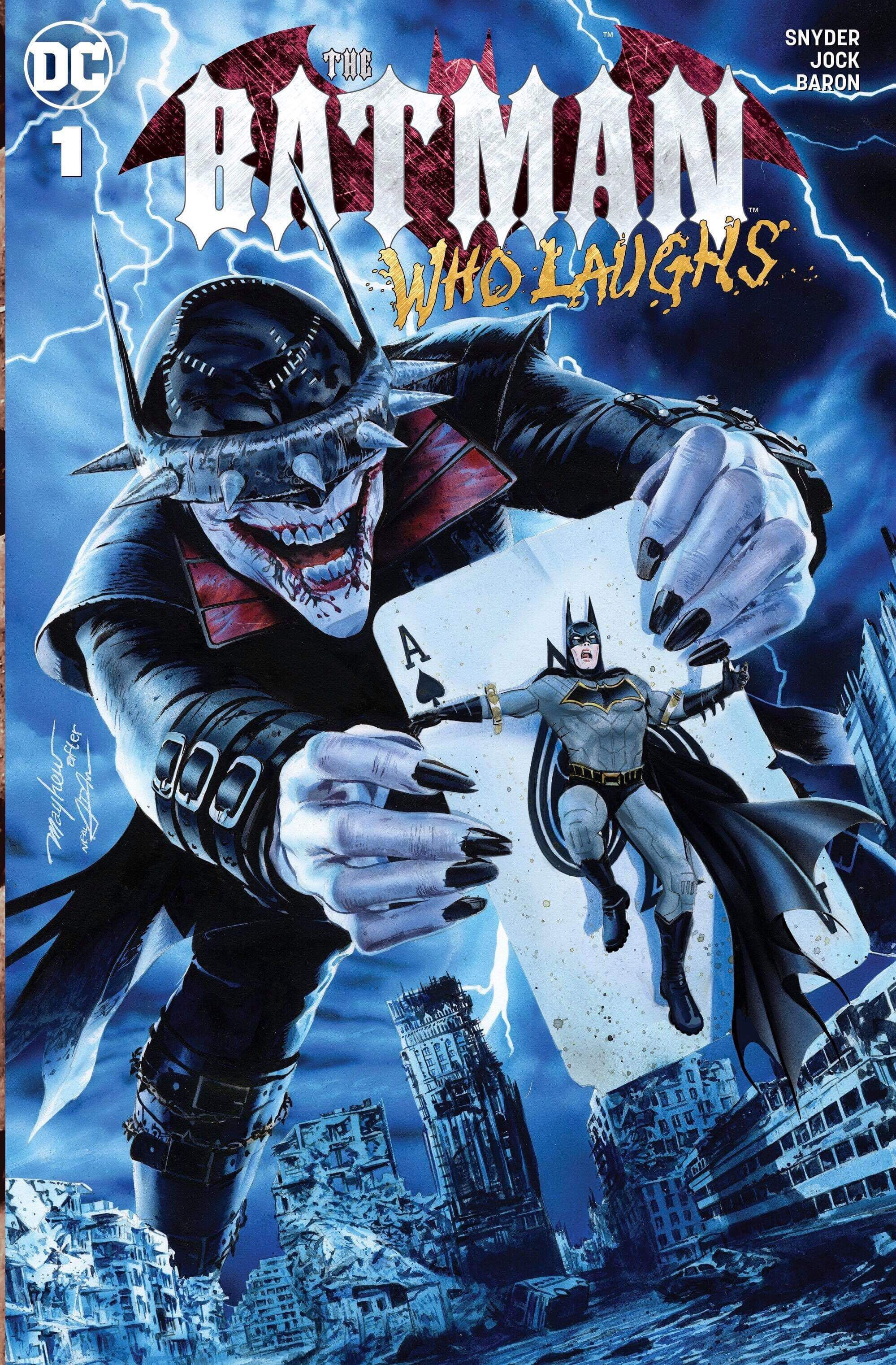 Wallpaper #7H1K8I4Bnwiau_P6RwVF6 DC Comic Book Artwork the Batman Who Laughs by Mike Mayhew Follow Us
