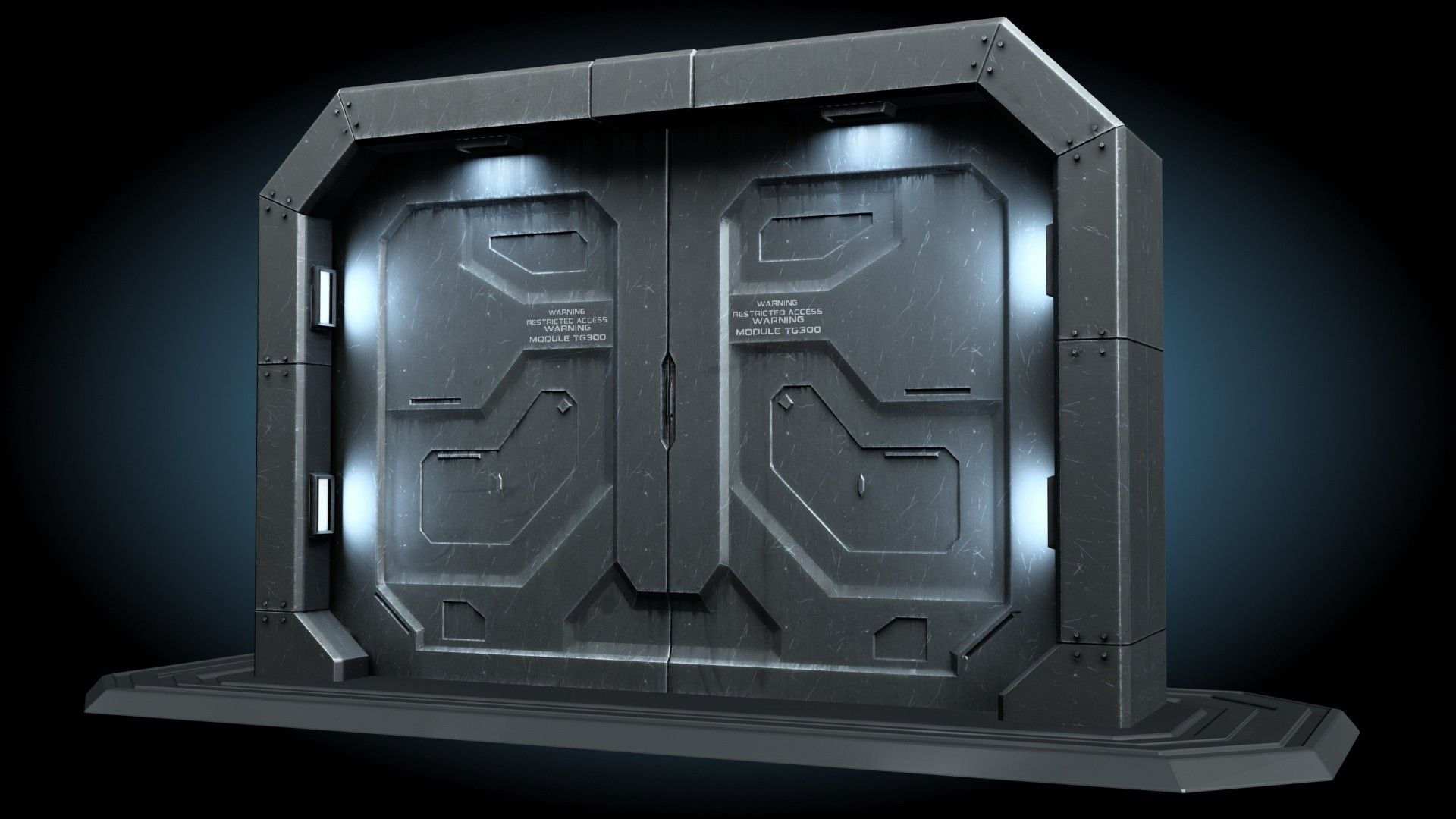 Wallpaper #NWegBpMBSpphPi3-J8JF1 Sci Fi Gate Door Model Modelos De Puertas Interior De Nave Espacial