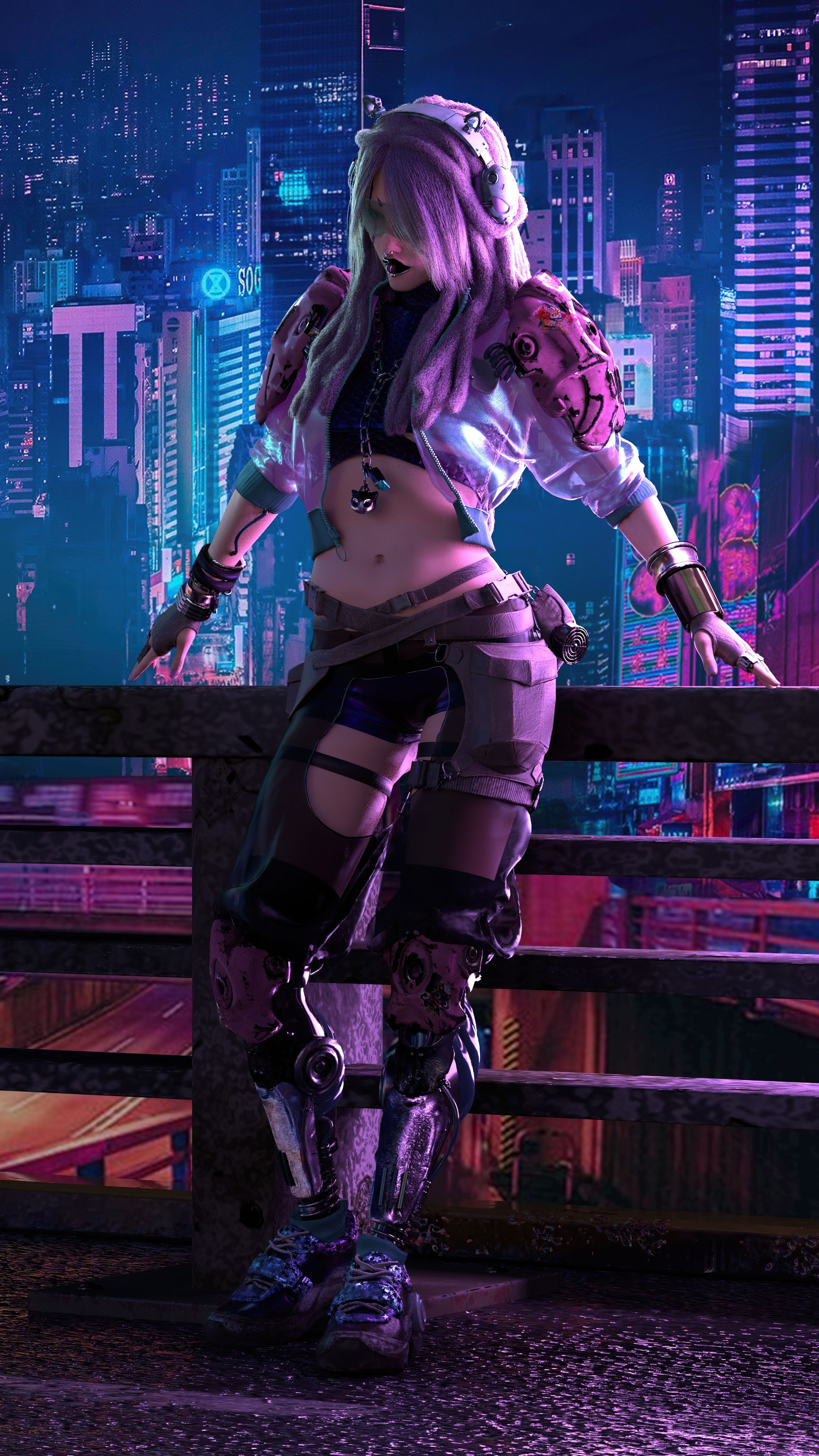 Wallpaper #u32D9I4Bnwiau_P6_A8Z51 Metropia 2042 Characters of the Future 4K in 2160x3840 Resolution