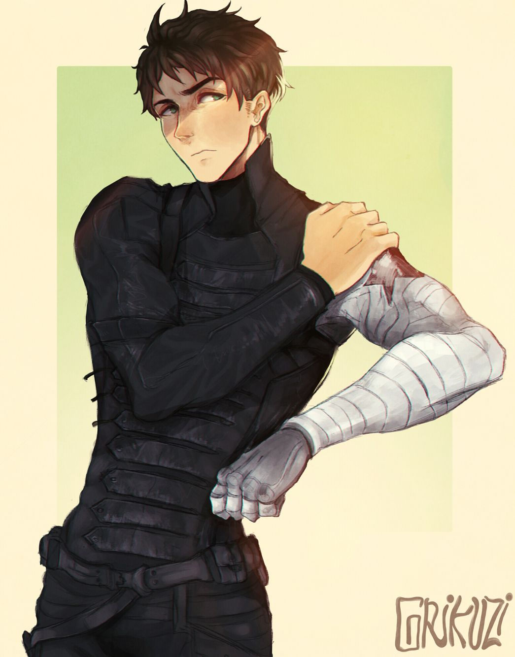 Wallpaper #5xWBtI4BmMigT4UnulKv7 Bucky with Short Hair Anime Free Anime Winter Soldier