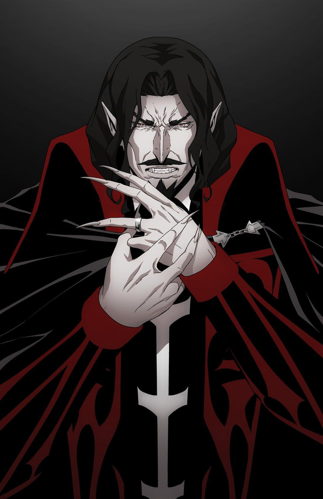 Wallpaper #axmBLo8BtGB6xQ785JUZ2 Dracula Vampire Art Alucard Castlevania Anime