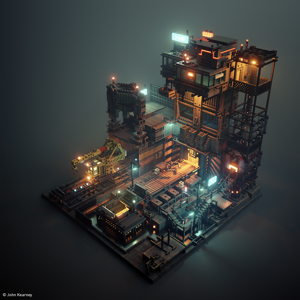 Wallpaper #qBkhBI8BtGB6xQ78ZU3W42 Idea 38 Minecraft Cyberpunk Concept House