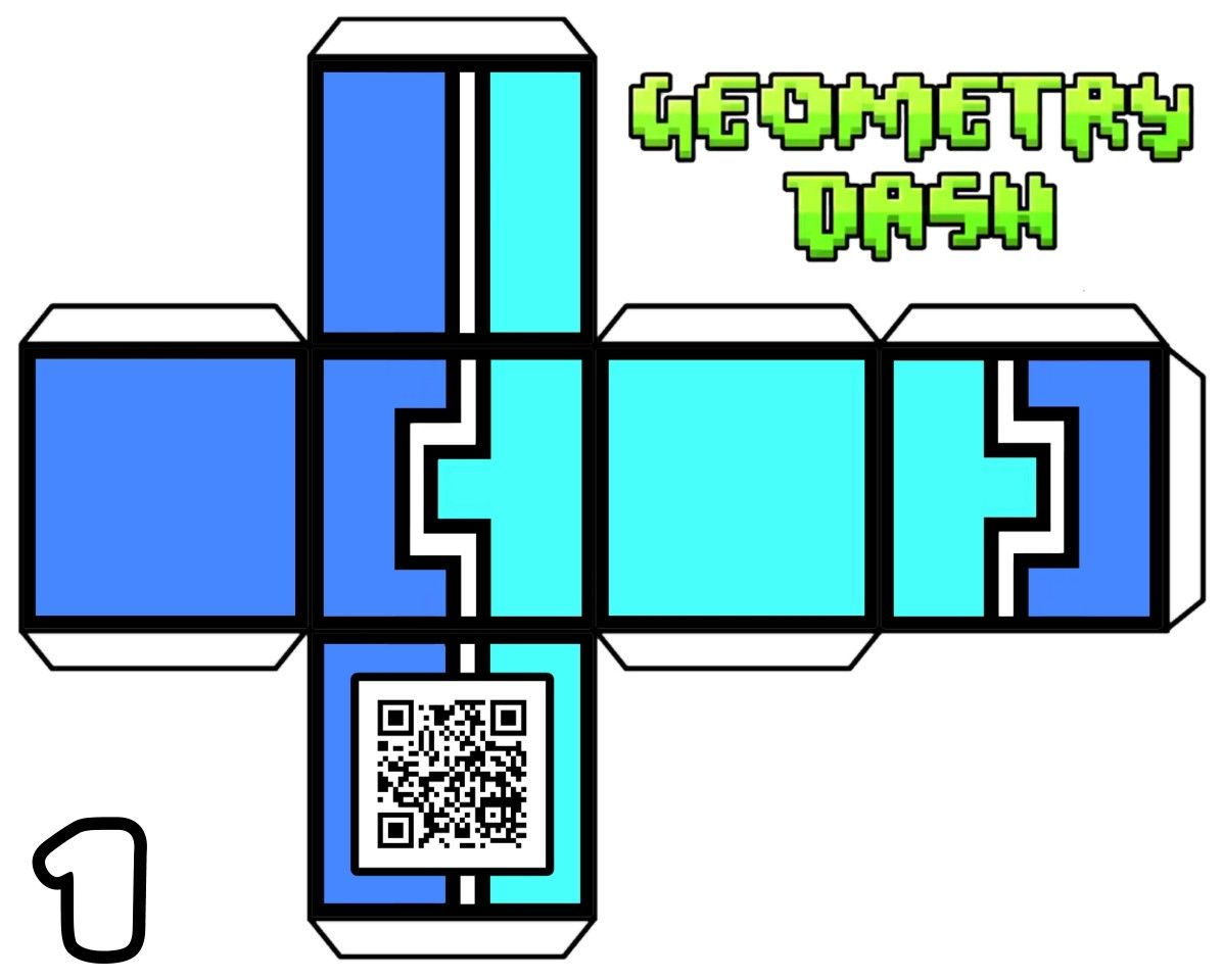 Wallpaper #_2cZC5MBSpphPi3-tdcF379 1 Partition Cube Geometry Dash Paper Collection Artofit