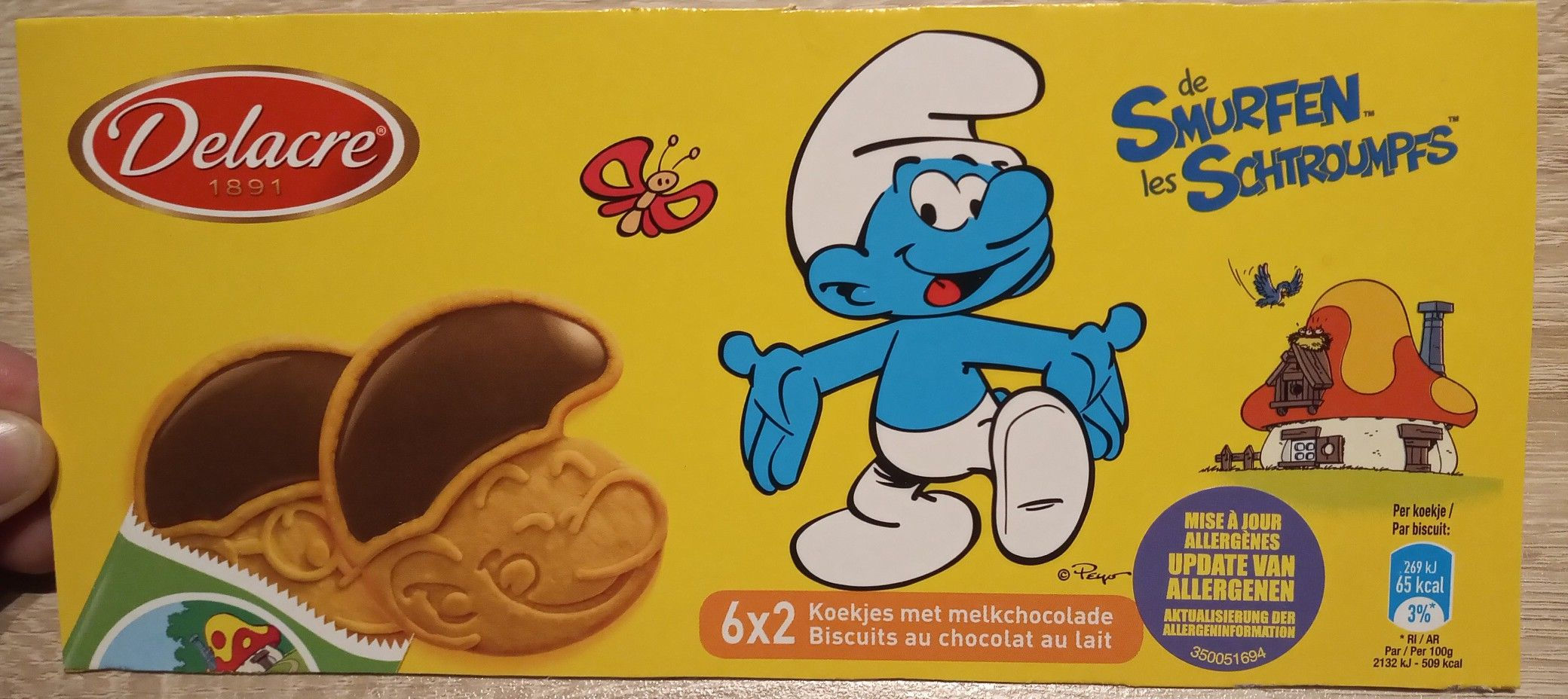 Wallpaper #kLiH2JIBJvJKYCmEZujO101 Delacre Smurfen Melkchocolade Koekje Koekjes