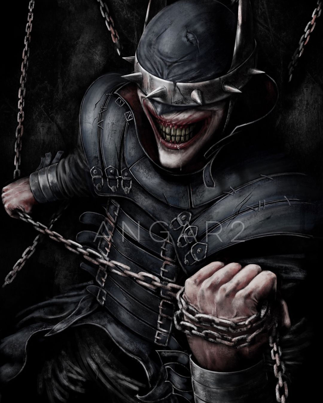 Wallpaper #nljzM5MBzN9vxX34PDrp105 Batman Who Laughs Fan Art