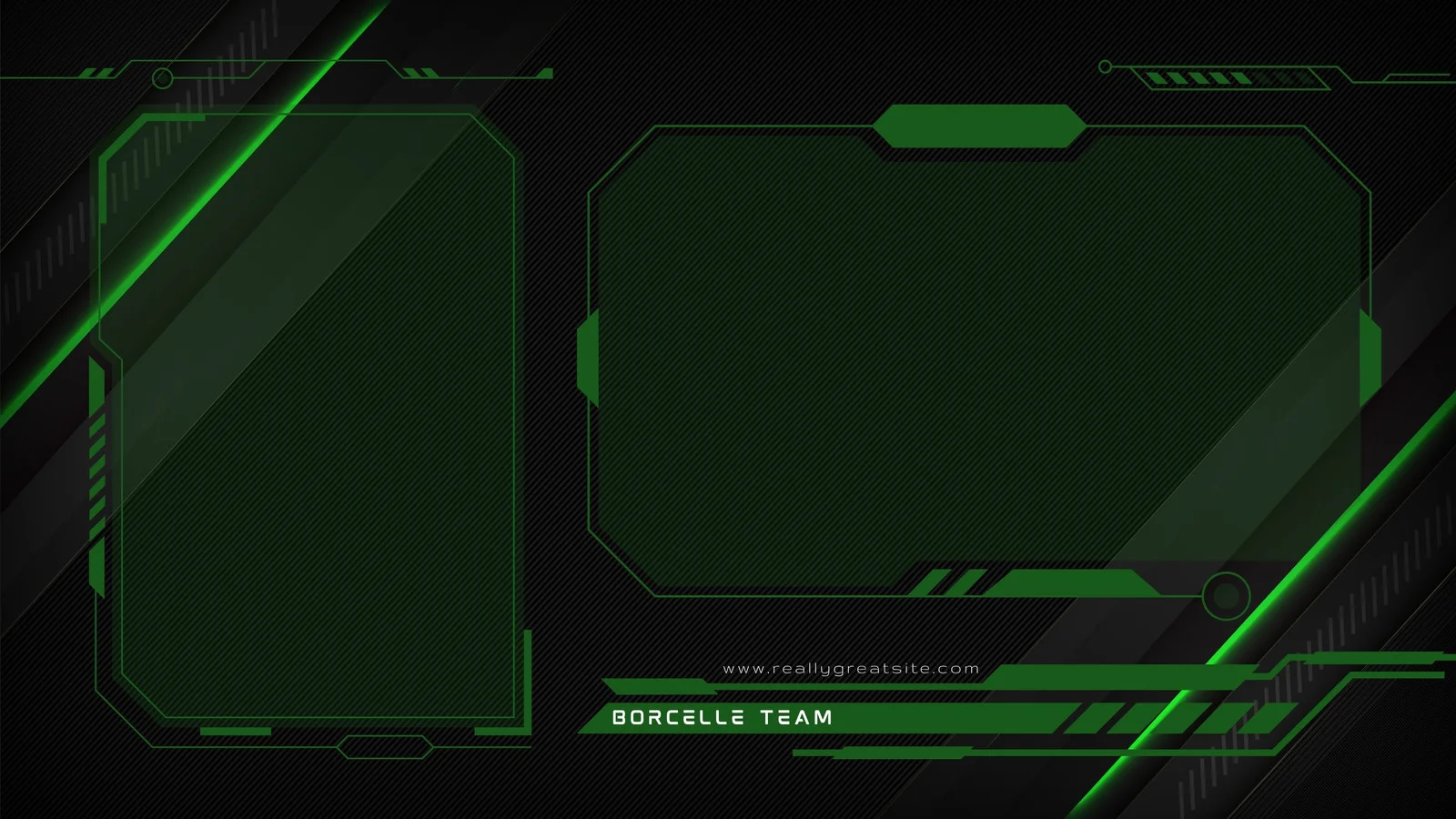 Wallpaper #Y88FO5MBOBUYluQYwLqS205 Black Green Modern Twitch Overlay Templates by Canva in 2023