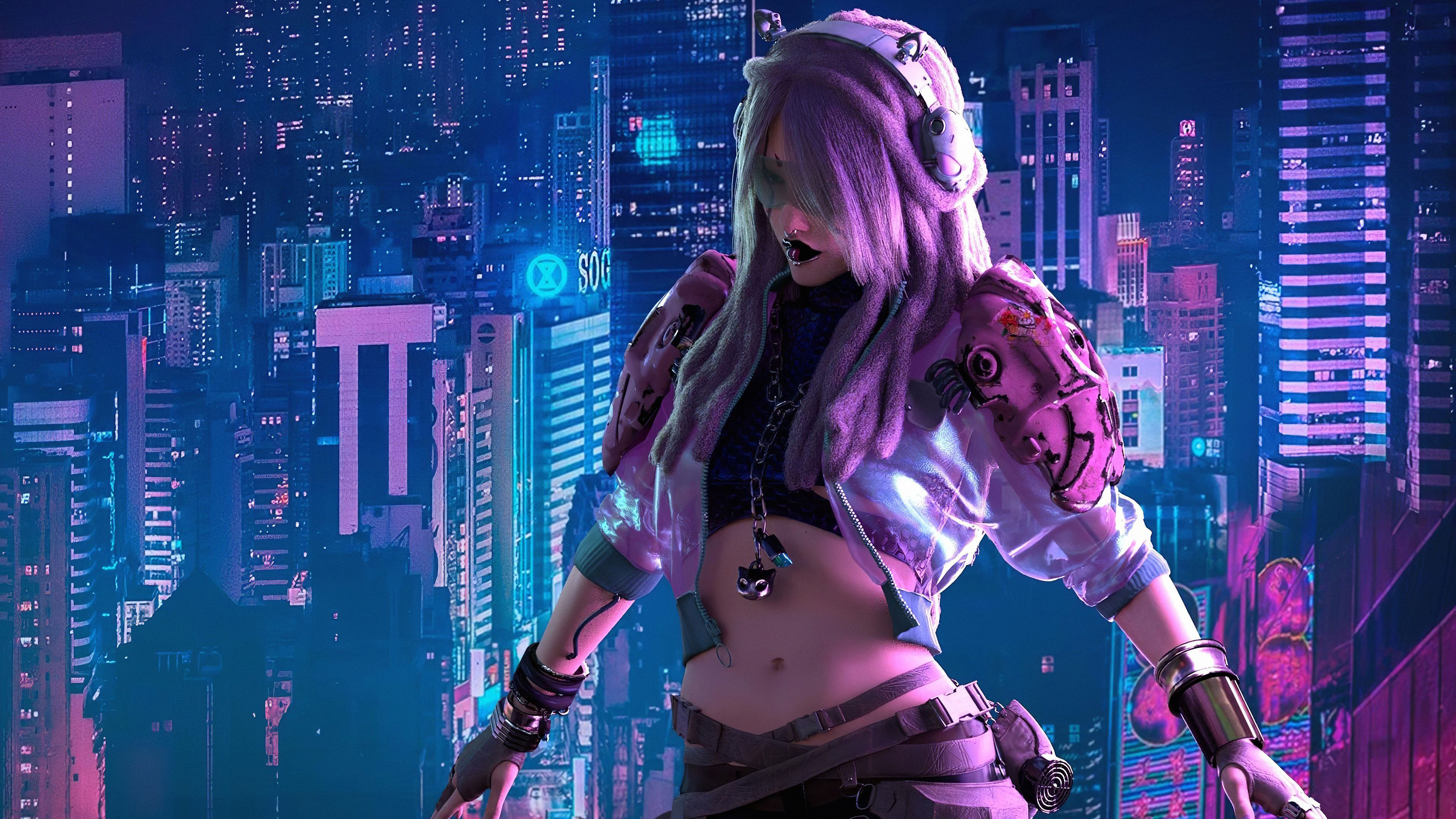 Wallpaper #1RnWII8BtGB6xQ78SX6Y5 Cyberpunk City Girl Cyberpunk Girl Cyberpunk City Cyberpunk Girl Art