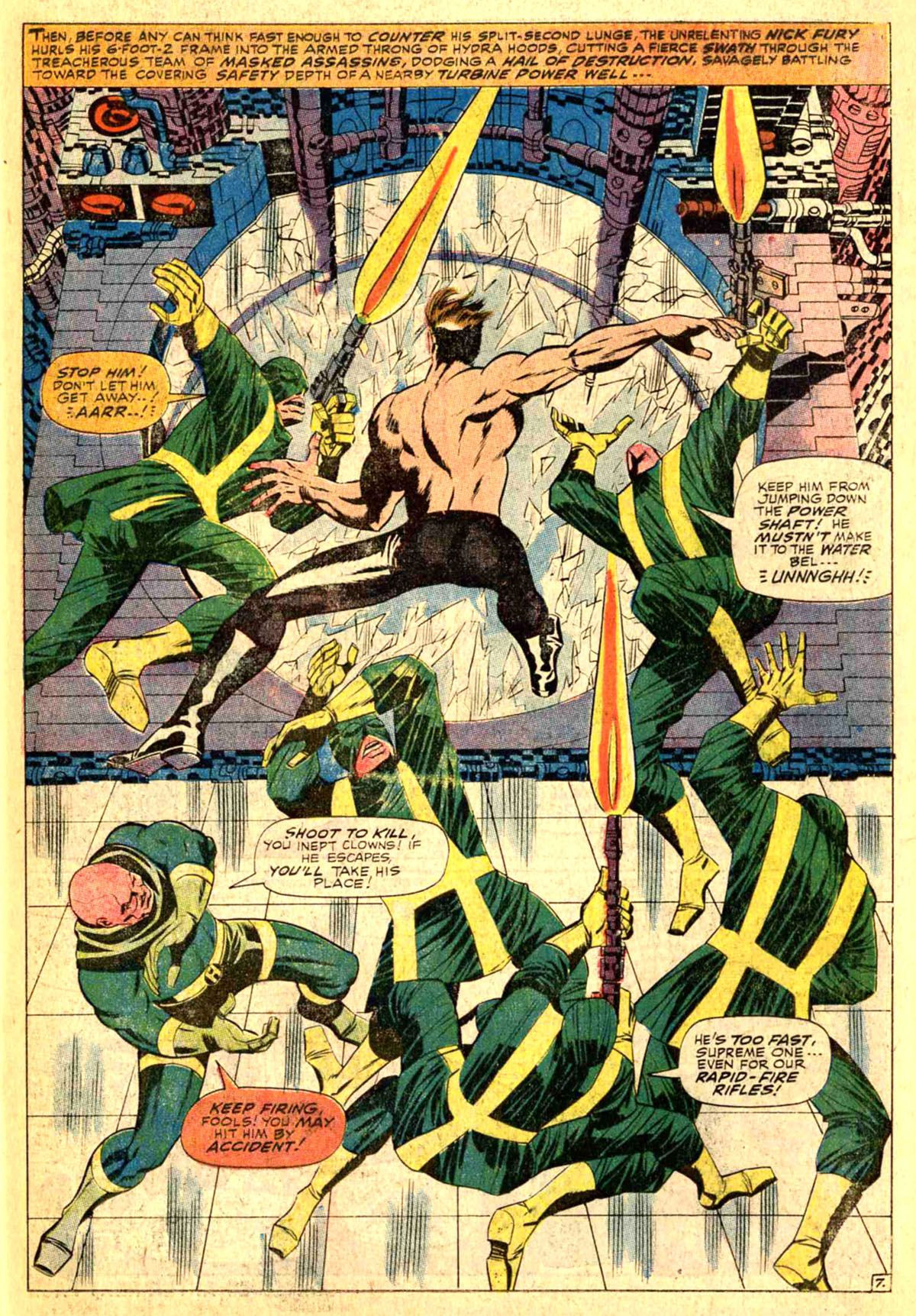 Wallpaper #e2cOBpMBSpphPi3-b78W30 Nick Fury vs Hydra Nick Fury Jim Steranko Marvel Shield