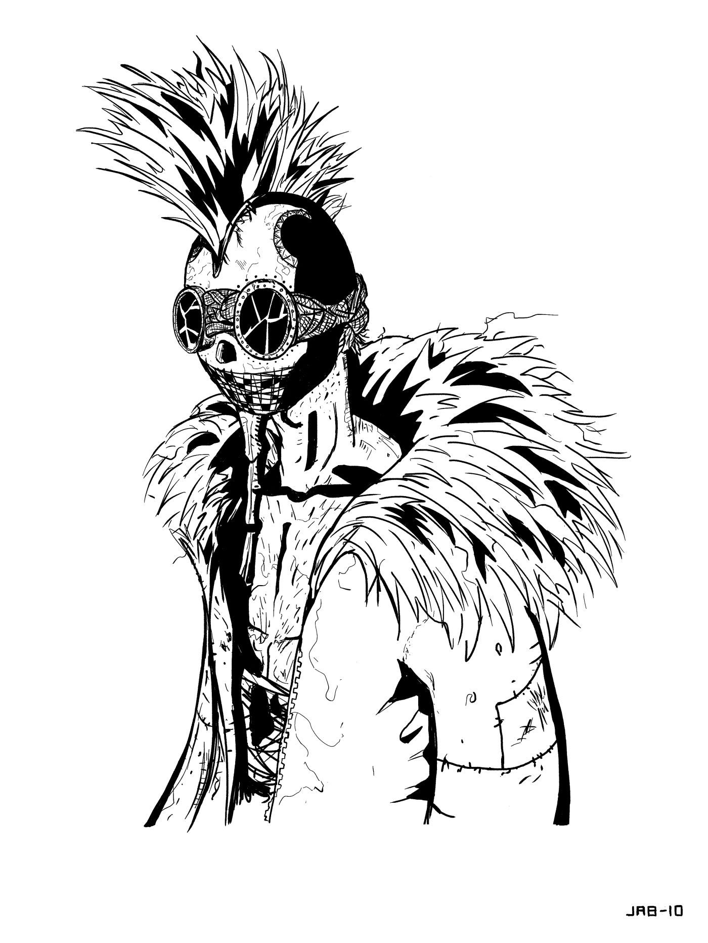 Wallpaper #oJl_P5MBUcASHT6nQswf26 Just Your Average Post Apocalyptic Punk Wacom Photoshop Male