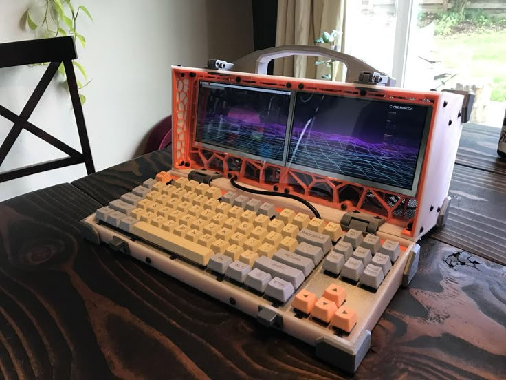 Wallpaper #4LhF25IBJvJKYCmEM_VT212 Dual Screen Cyberdeck Custom Computer Computer Projects Computer
