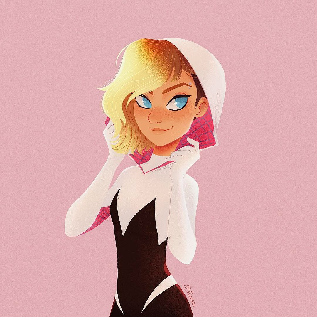 Wallpaper #w_SBOpMBKFX8bn3r_Hjv236 Pin by El Guerrero Z on Marvel Universe Spider Gwen Spiderman Art