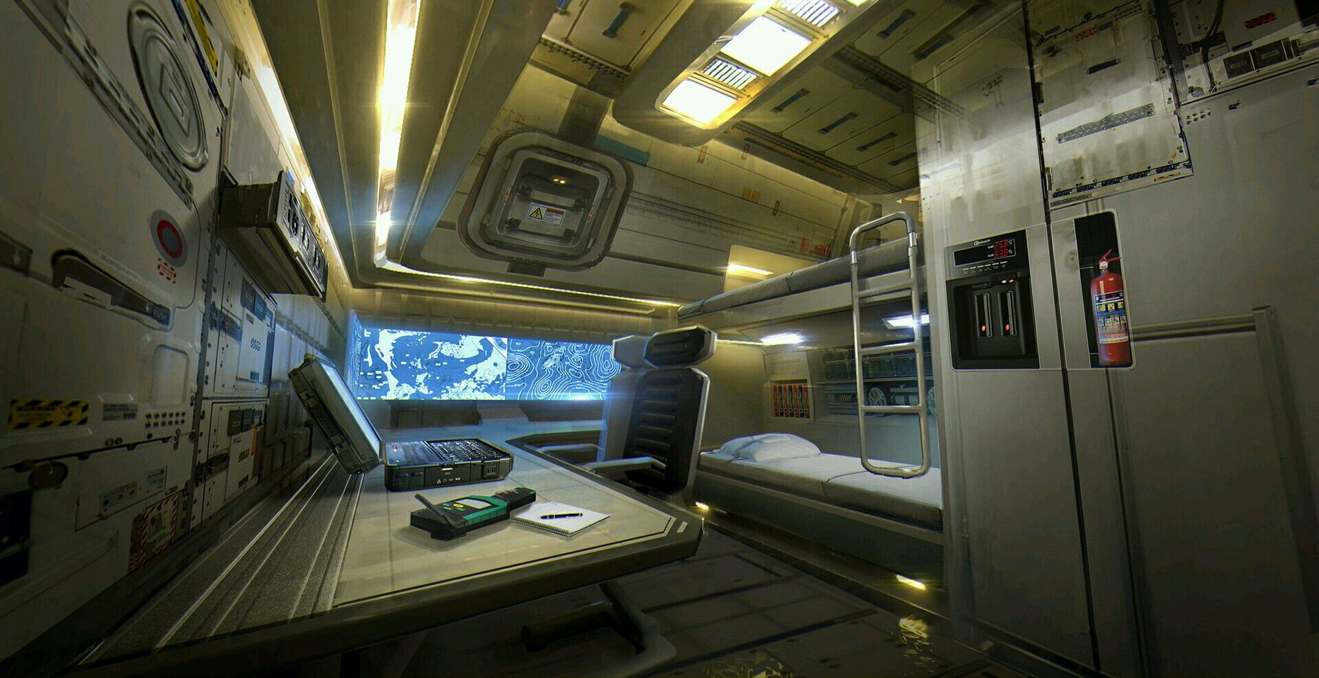 Wallpaper #rxmbHo8BtGB6xQ780nmM11 Scifi Interior Spaceship Interior Futuristic Interior Futuristic