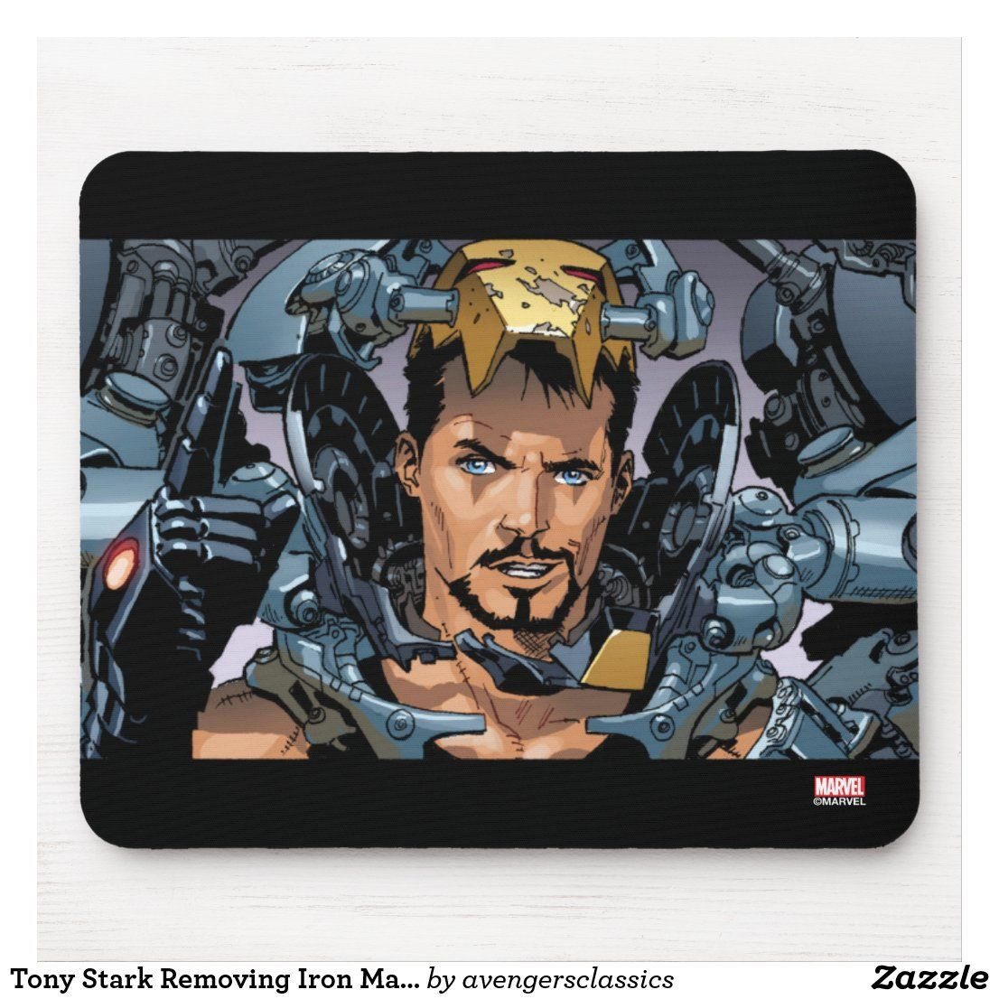 Wallpaper #W2cz9JIBSpphPi3-f3mh379 Tony Stark Removing Iron Man Suit Mouse Pad Zazzle Iron Man Suit