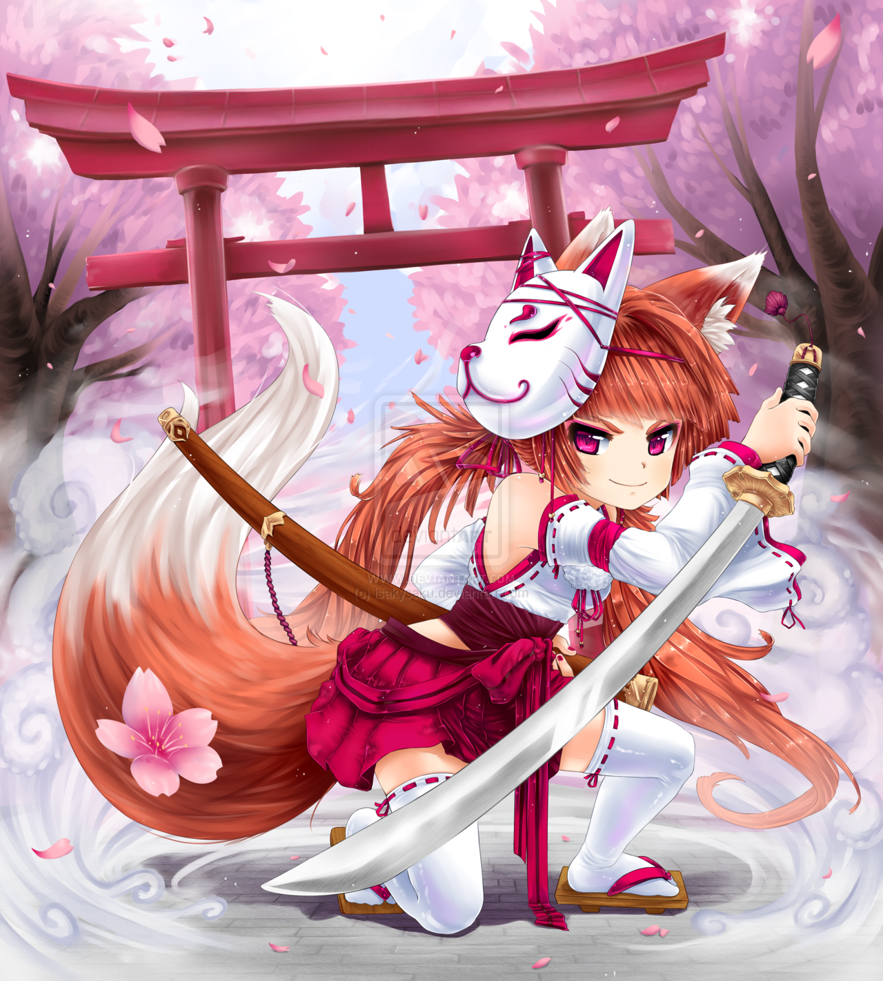 Wallpaper #BkC6MZMBJhL2WPbagsho151 Warrior Kitsune Rinnocentkitsune