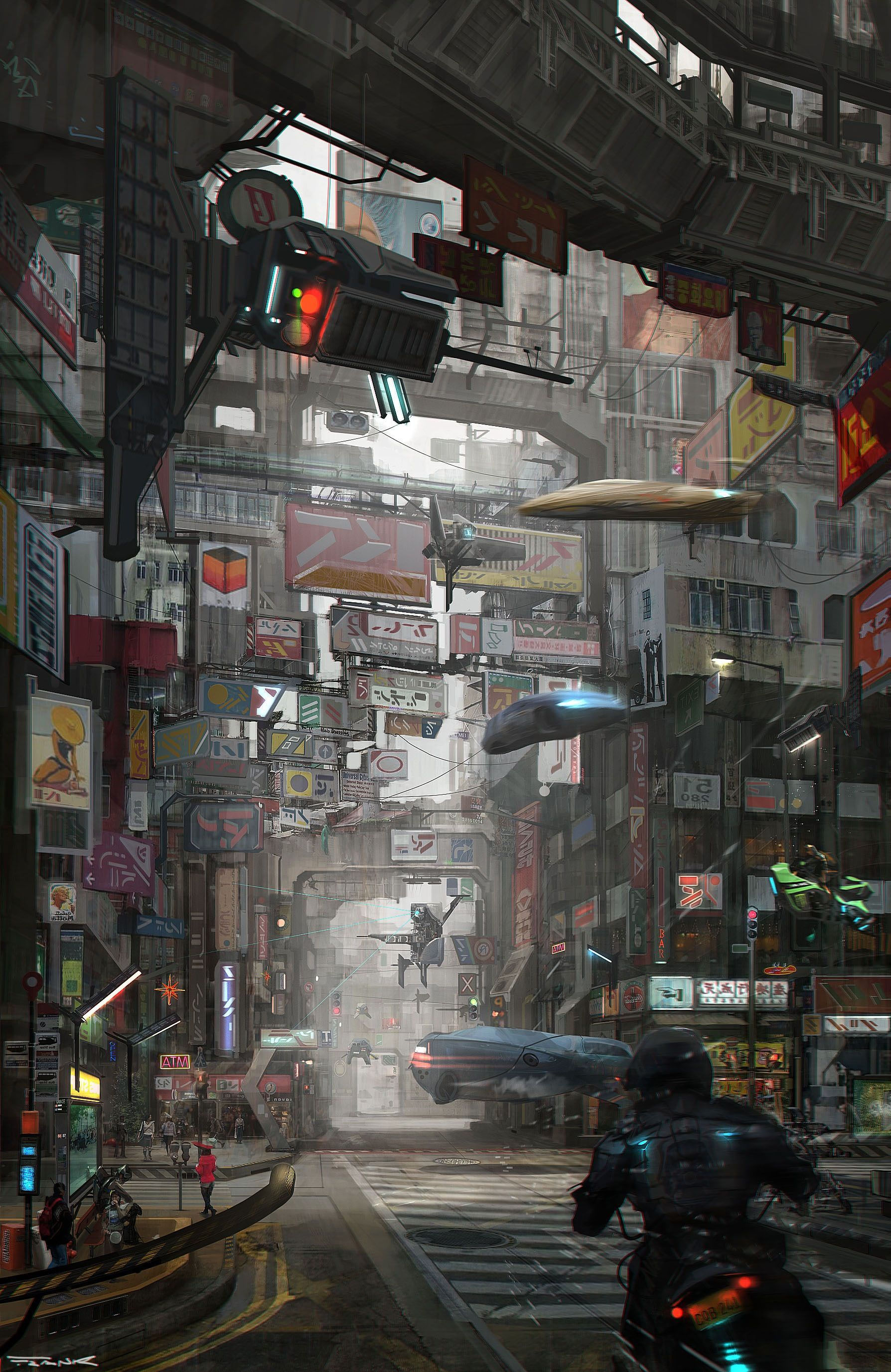 Wallpaper #r3TuzY4B_8f4nGFasnSN26 Shadowrun Cropsec Album on Imgur Cyberpunk City Sci Fi Landscape