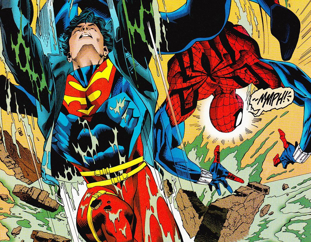 Wallpaper #bWfV9JIBSpphPi3-KHy4355 Superboy vs Spider Man Marvel vs Marvel vs DC Marvel