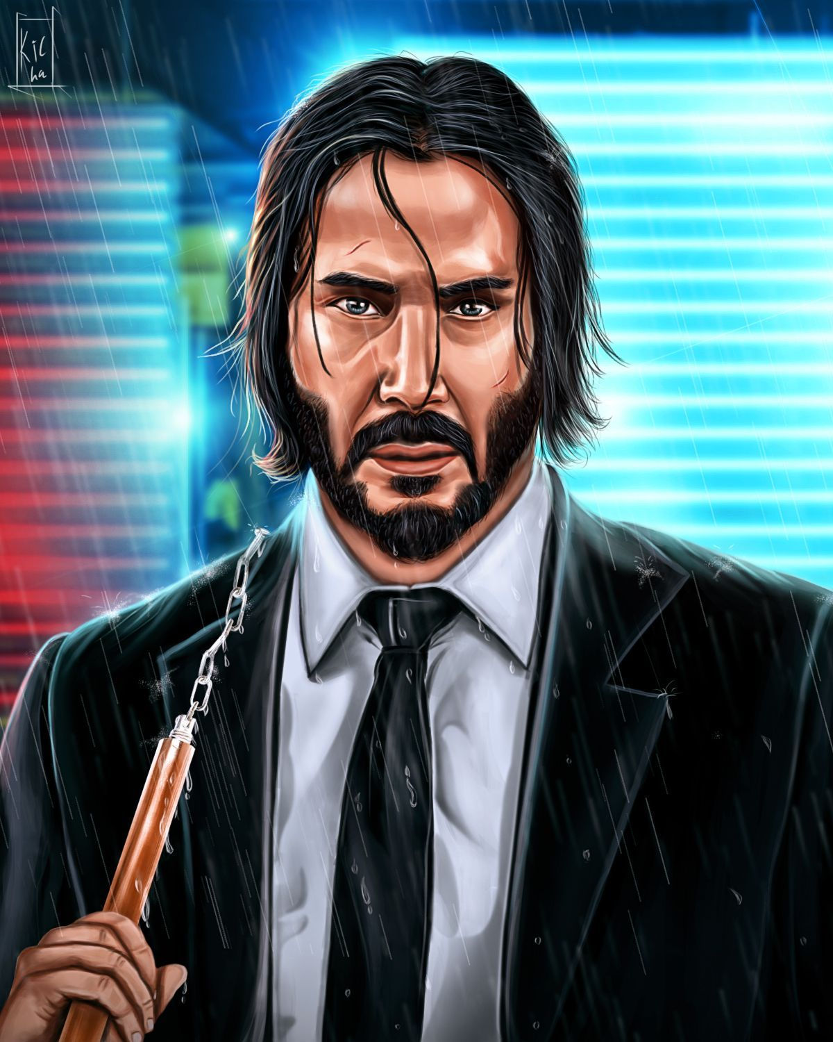 Wallpaper #W2g2IpMBSpphPi3-mTKk414 Fan Art for John Wick Gallery Frame Gallery Wrap Canvas Art Gallery